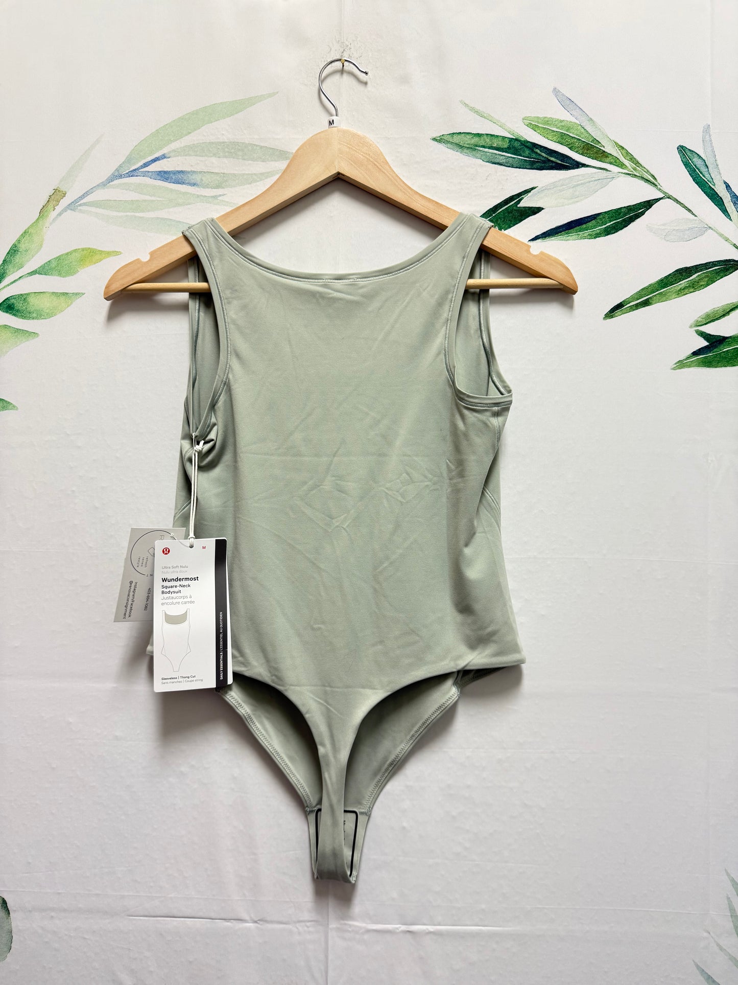 Lululemon Wundermost Squareneck Bodysuit (M)