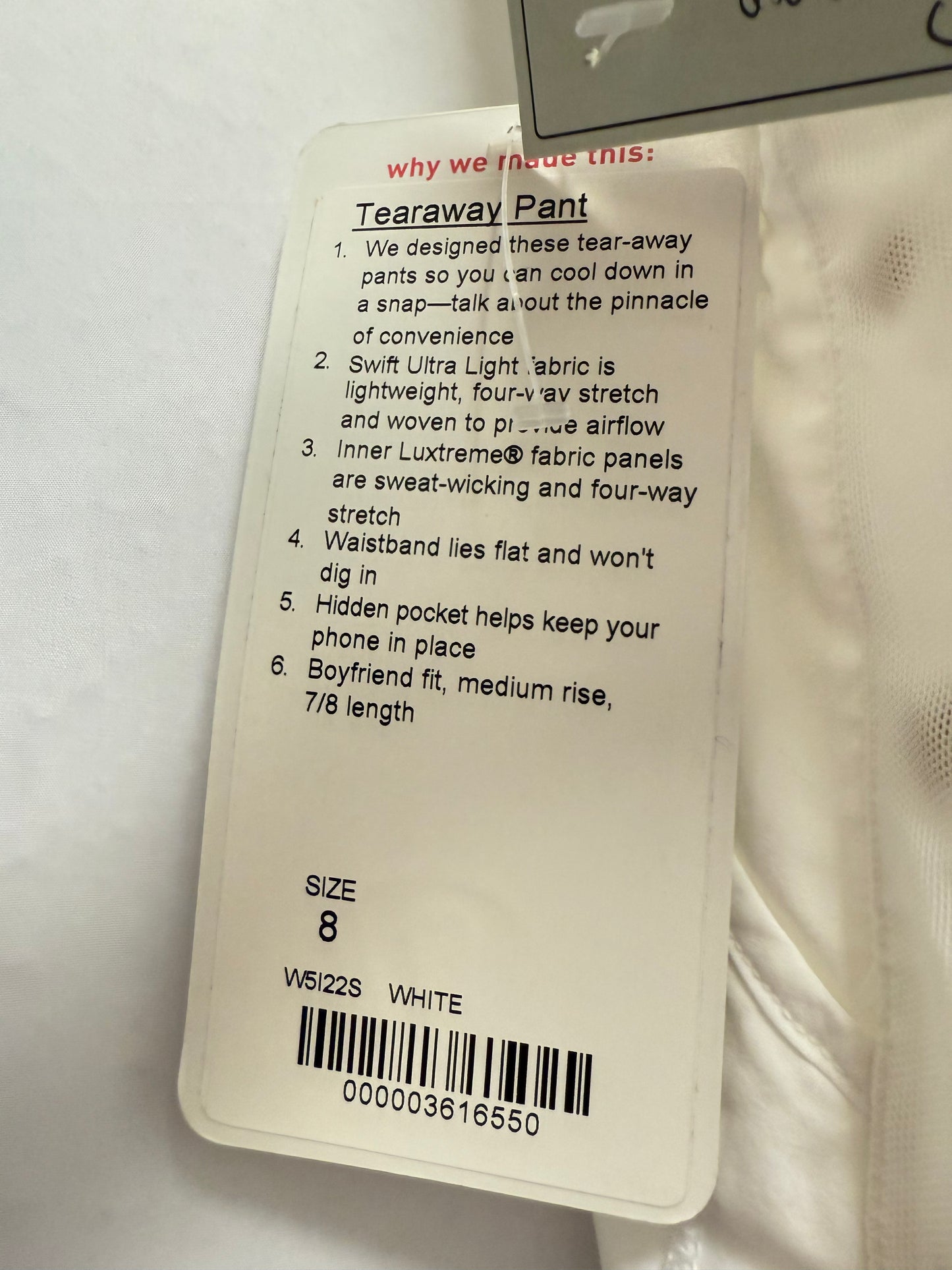 Lululemon Tearaway MR Pant 26” (8)