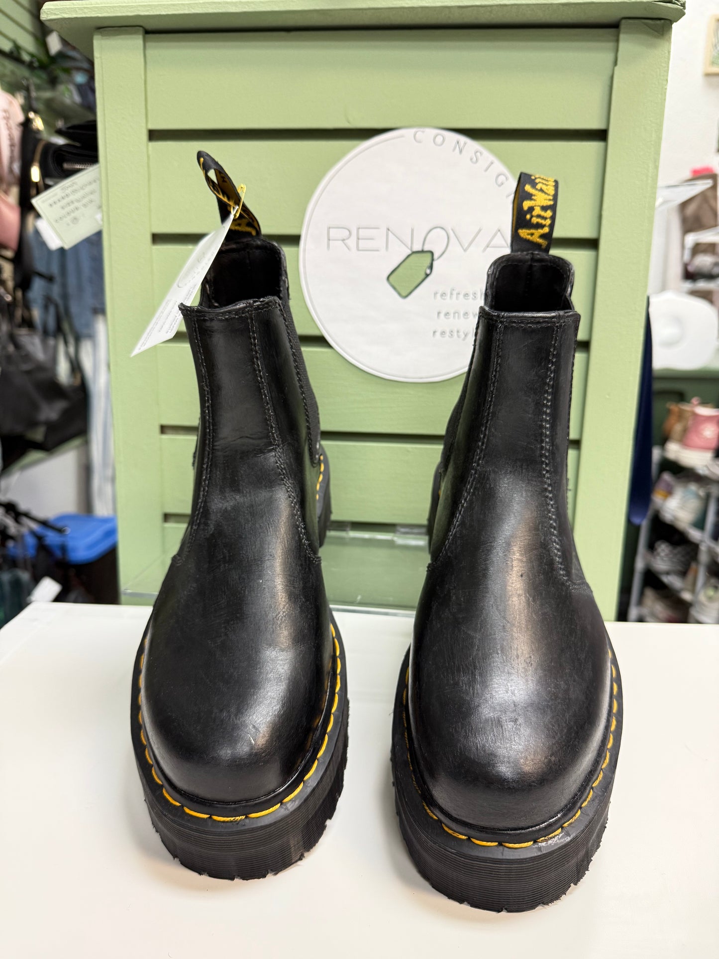 Doc Martens 2976 Quad Platform Chelsea Boots (Womens 10)