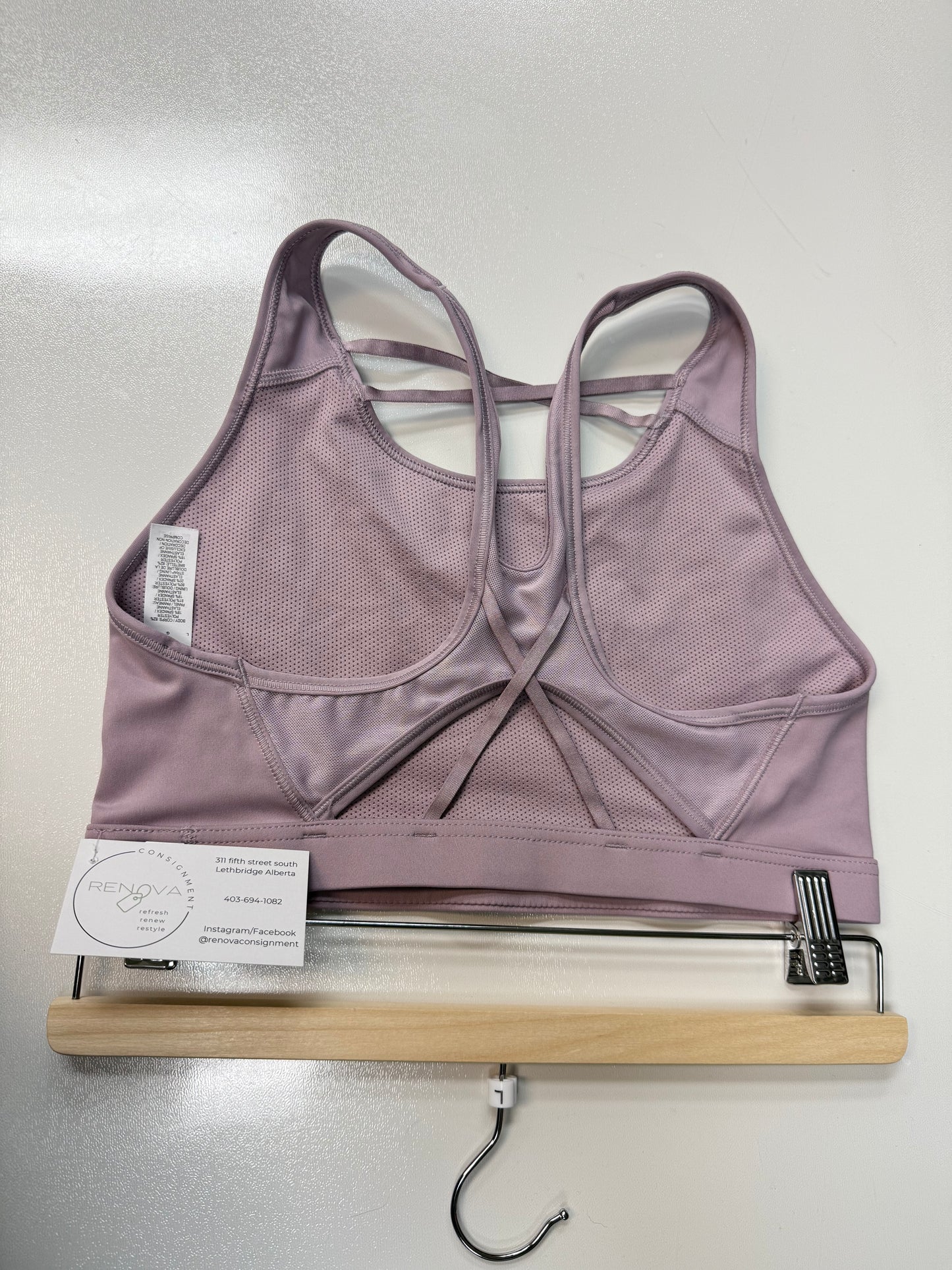 Nike Yoga Swoosh Strappy Bra (L)