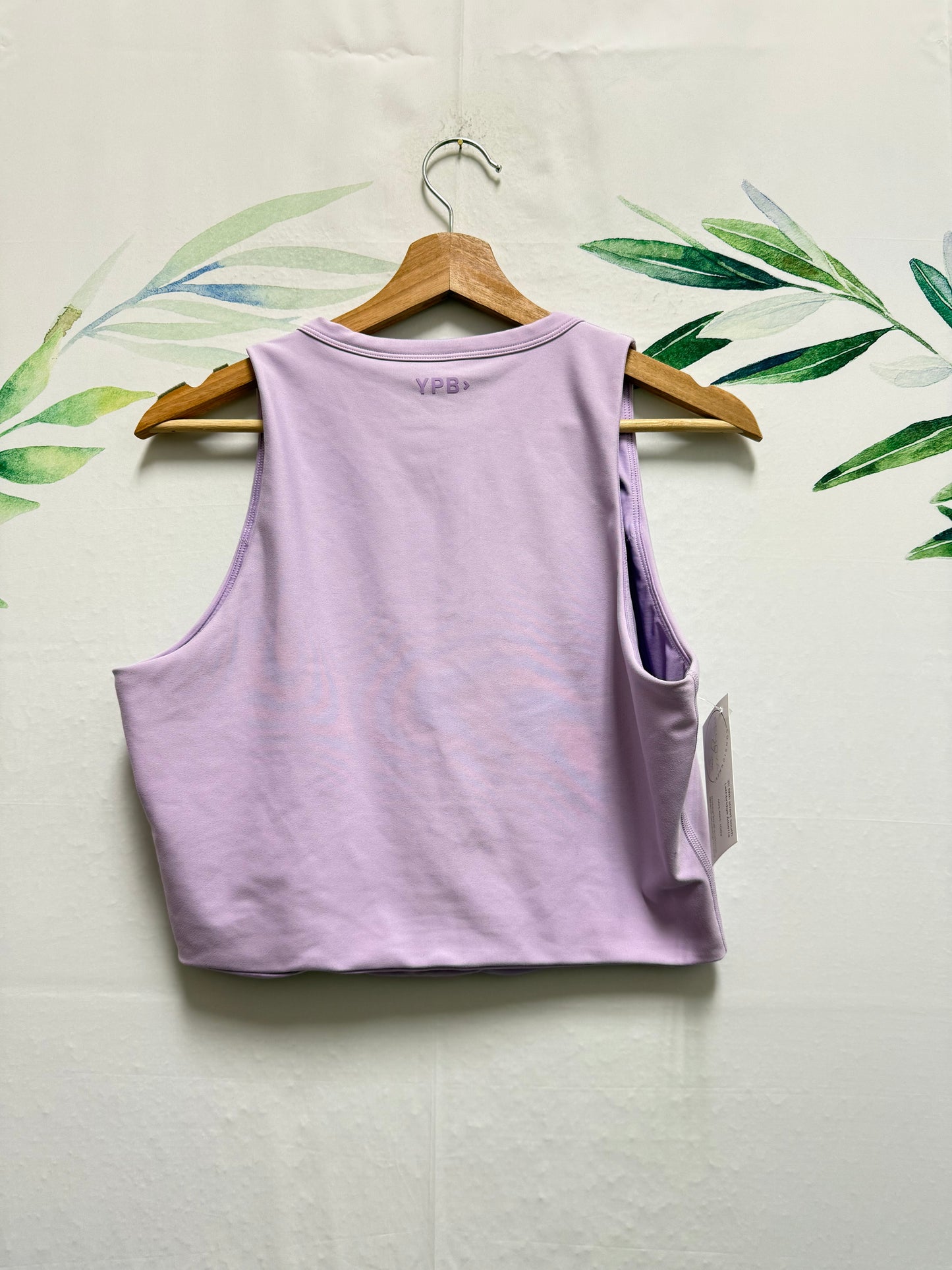 Abercrombie YPB Plunge Henley Crop Tank (L)