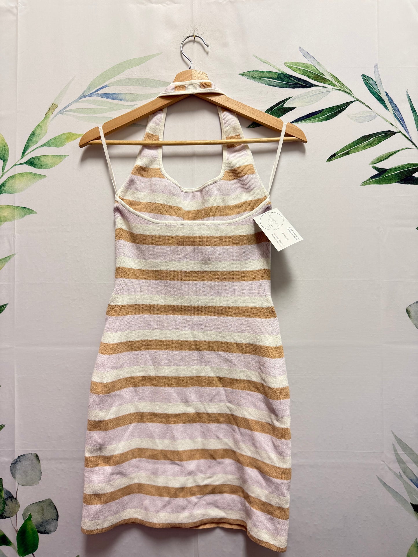 Aritzia Babaton Sculpt Knit Halter Dress (M)