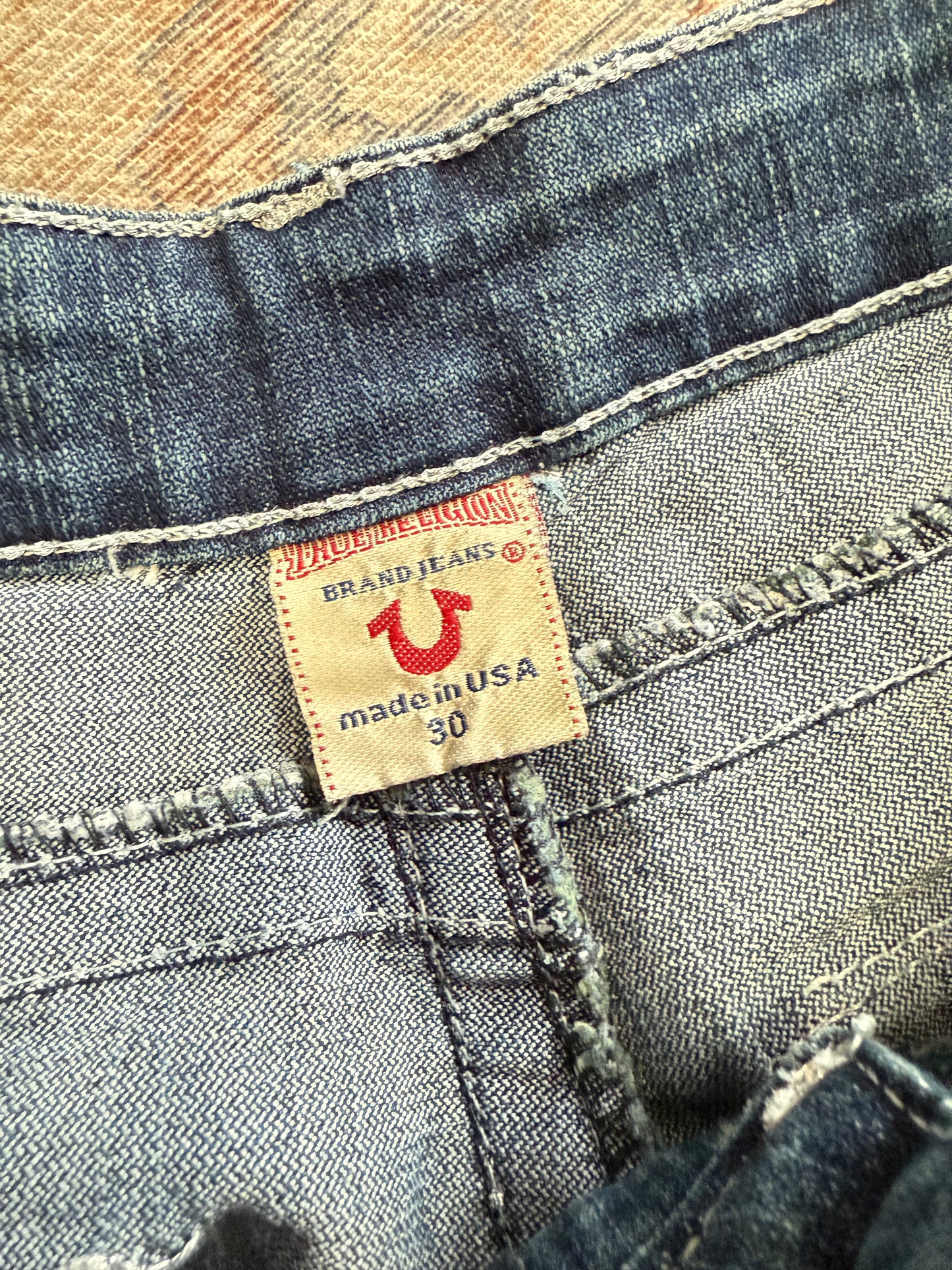 True Religion Straight Leg Jeans (30x34)