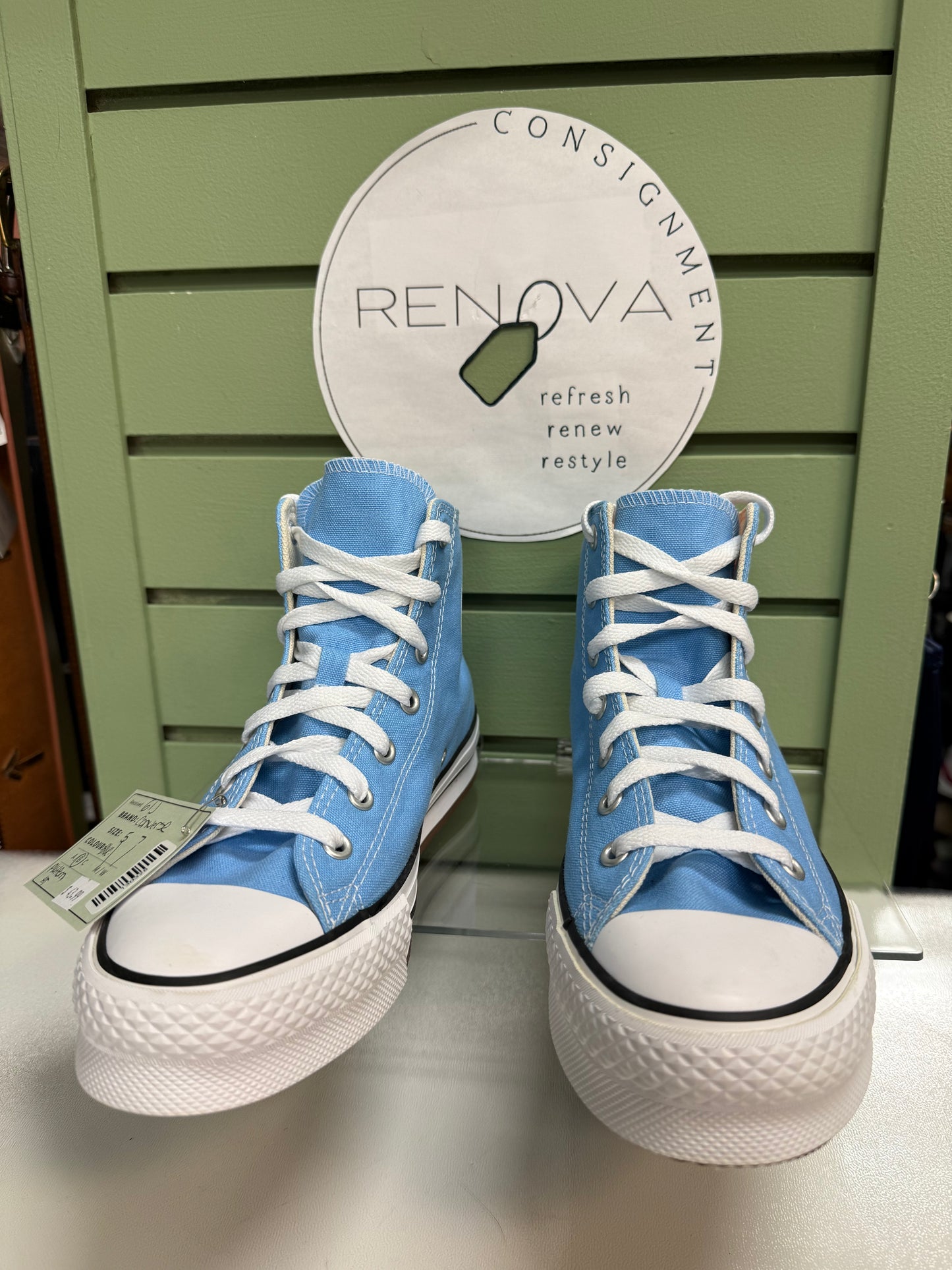 Converse High Top Platform Sneakers (Womens 7)