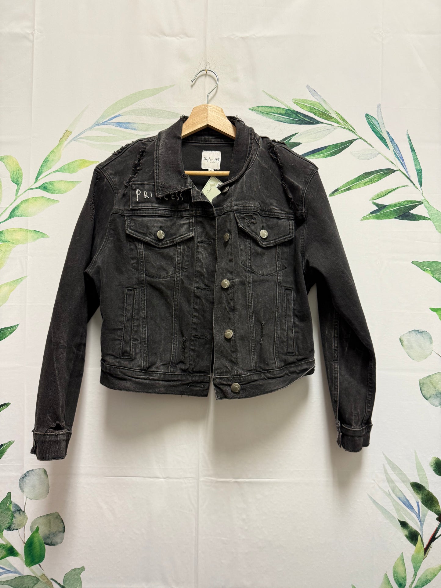 Joes X Taylor Hill Distressed Denim Jacket (XS)