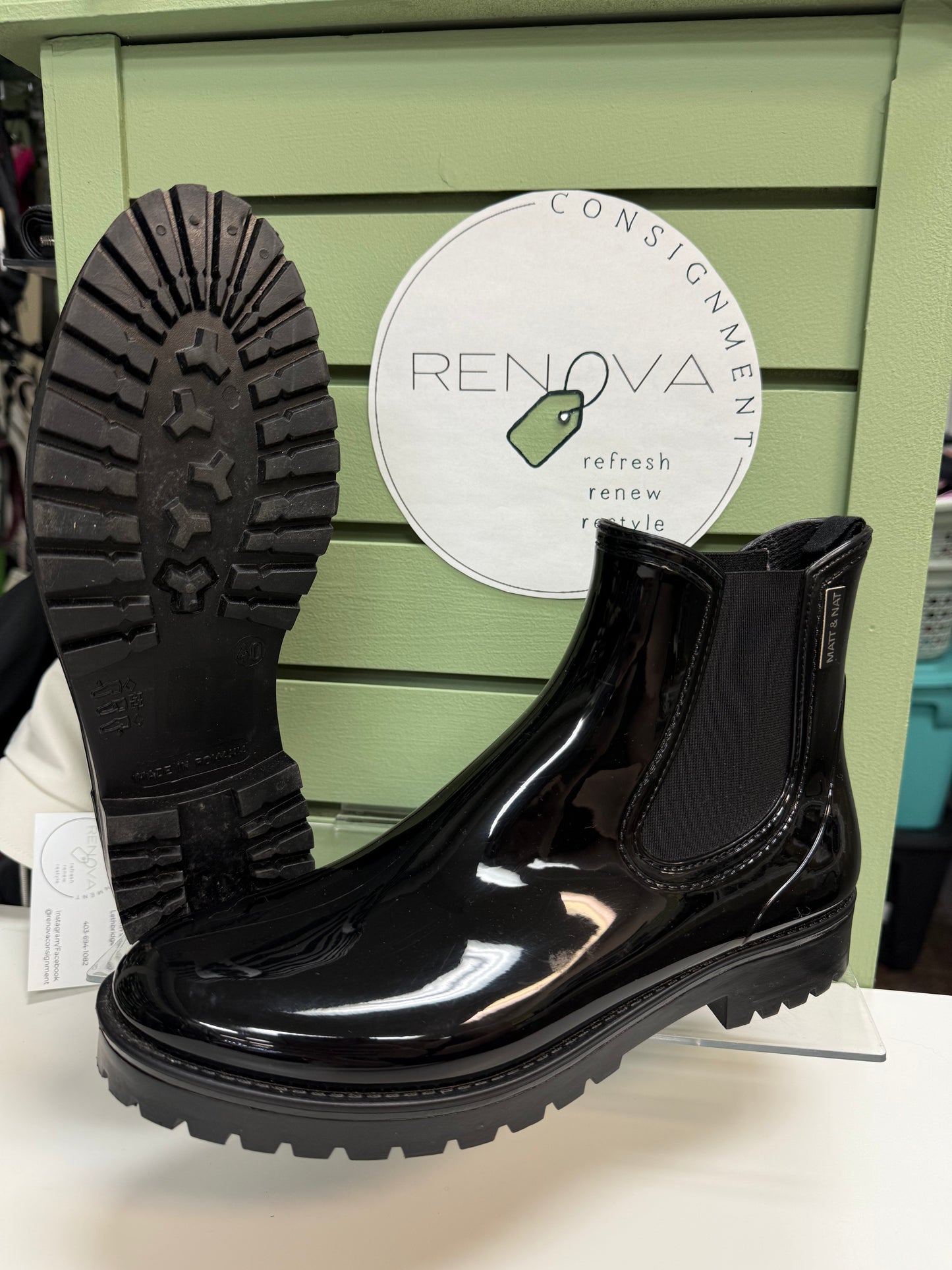 Matt & Nat Laney Rain Boot (Womens 9)