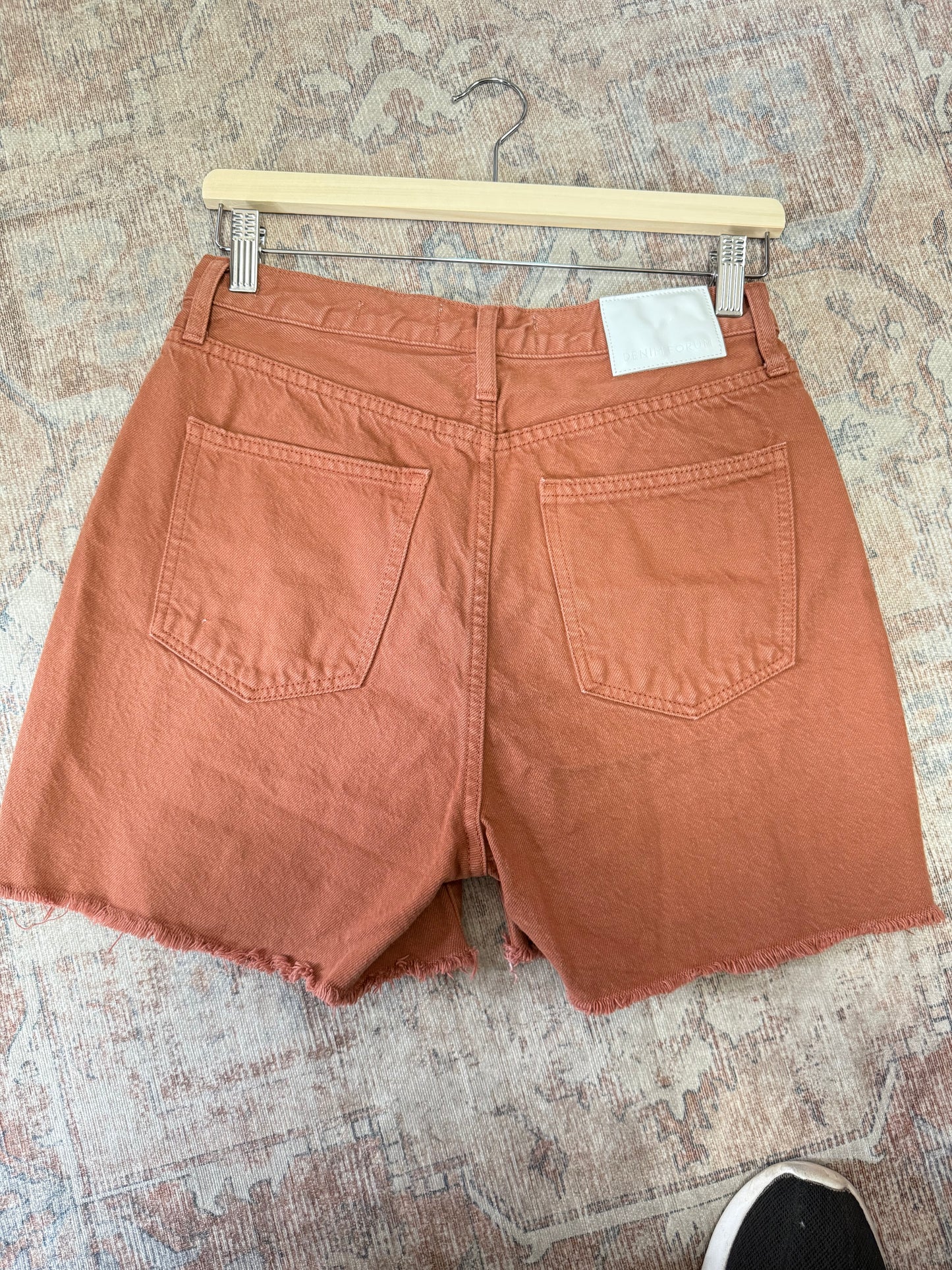 Denim Forum Yoko Mid Thigh HR Shorts (28)