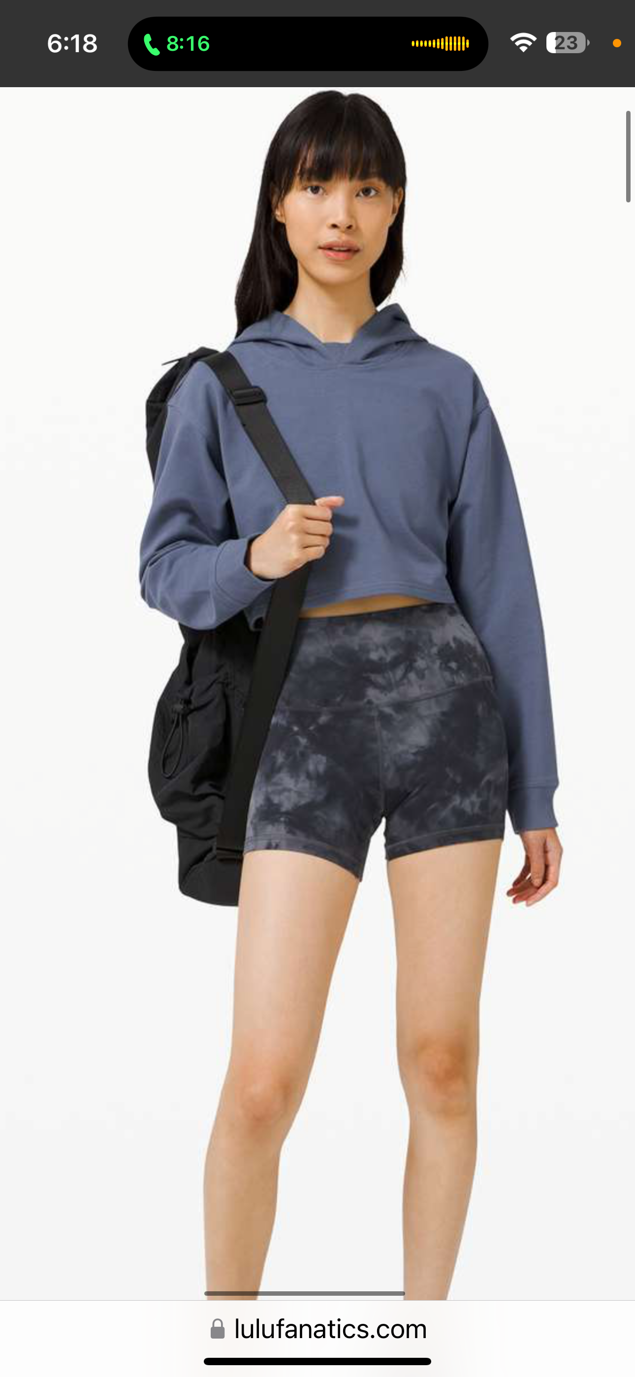 Lululemon All Yours Cropped Hoodie (M)