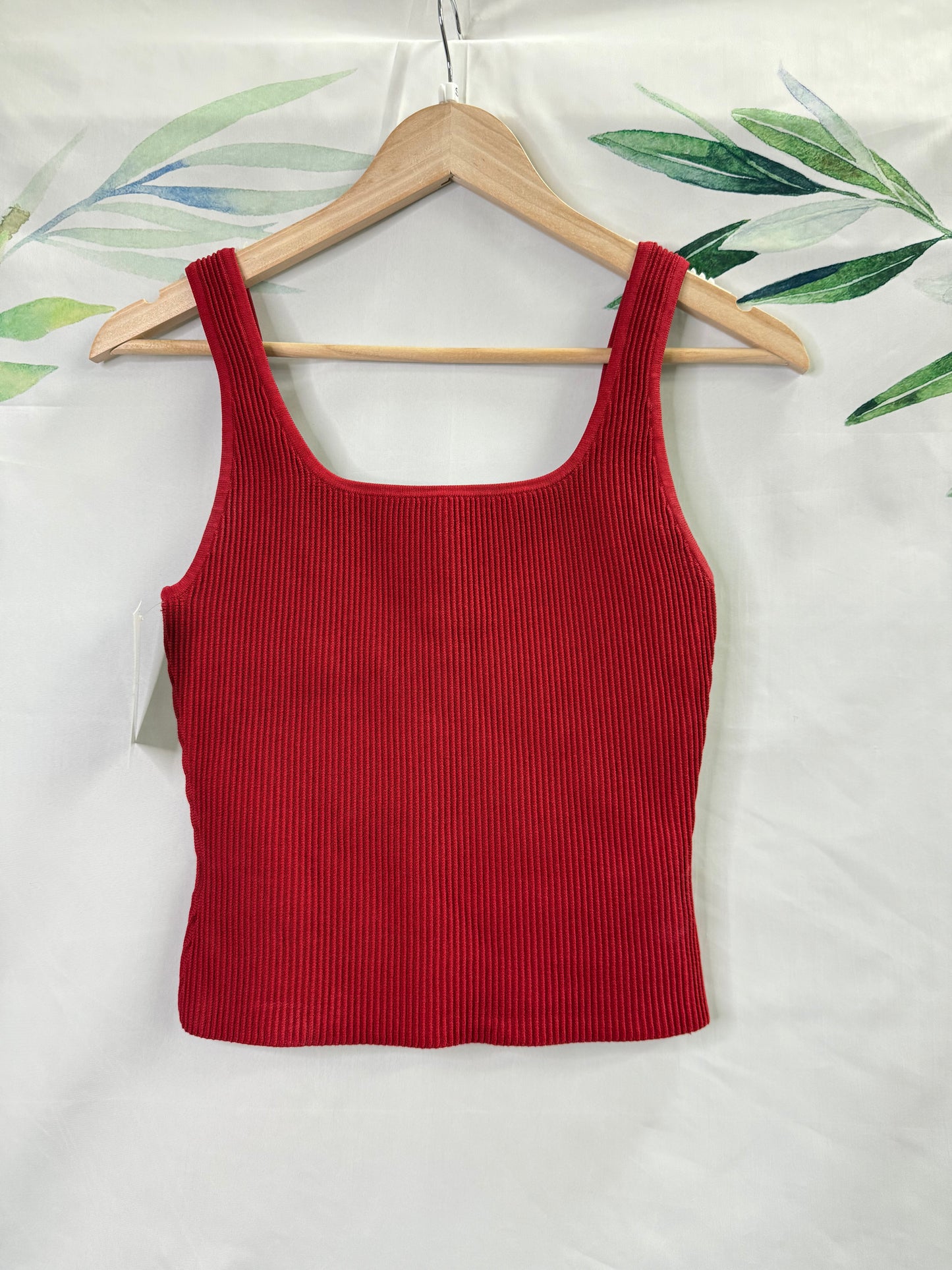 Aritzia Babaton Sculpt Knit Squareneck Hip Tank (S)