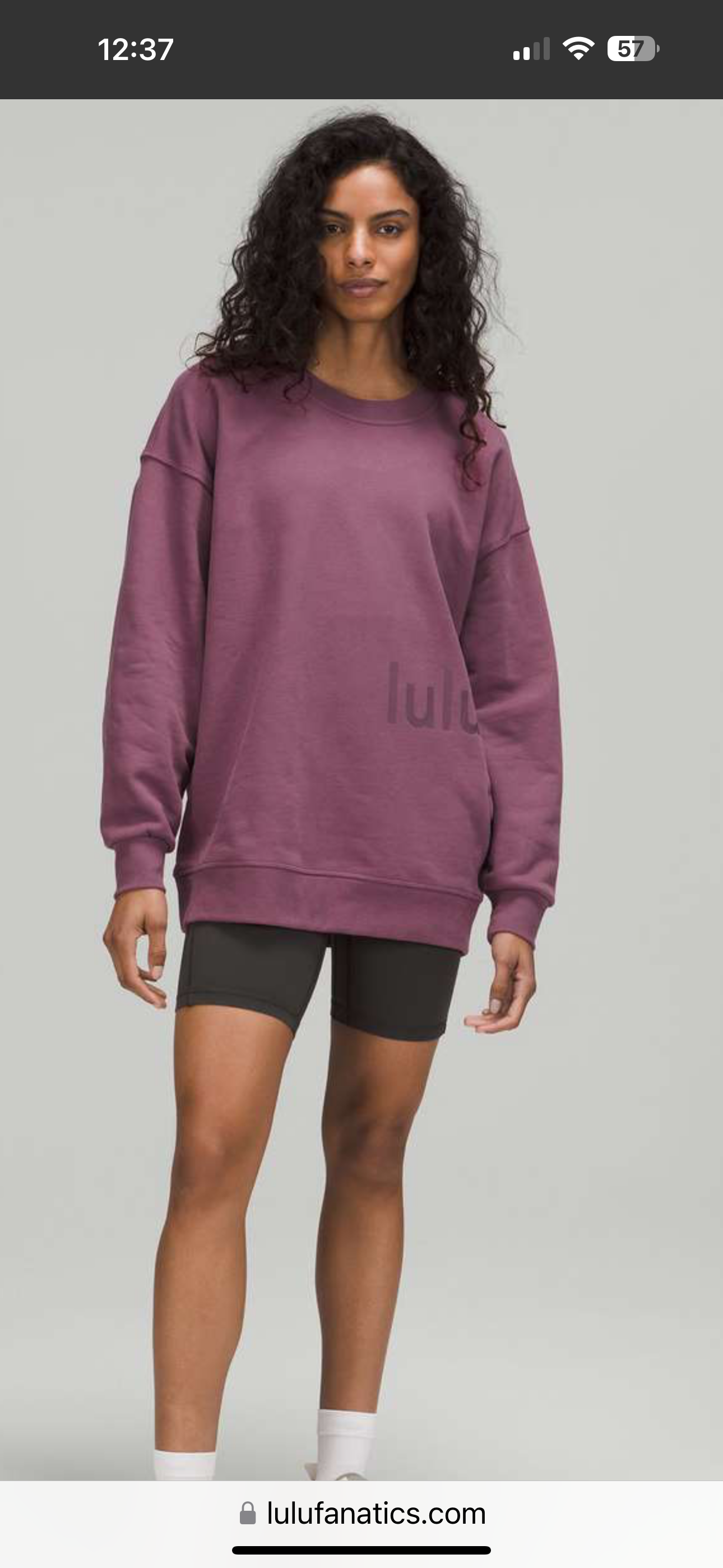 Lululemon Perfectly Oversized Crew (L)