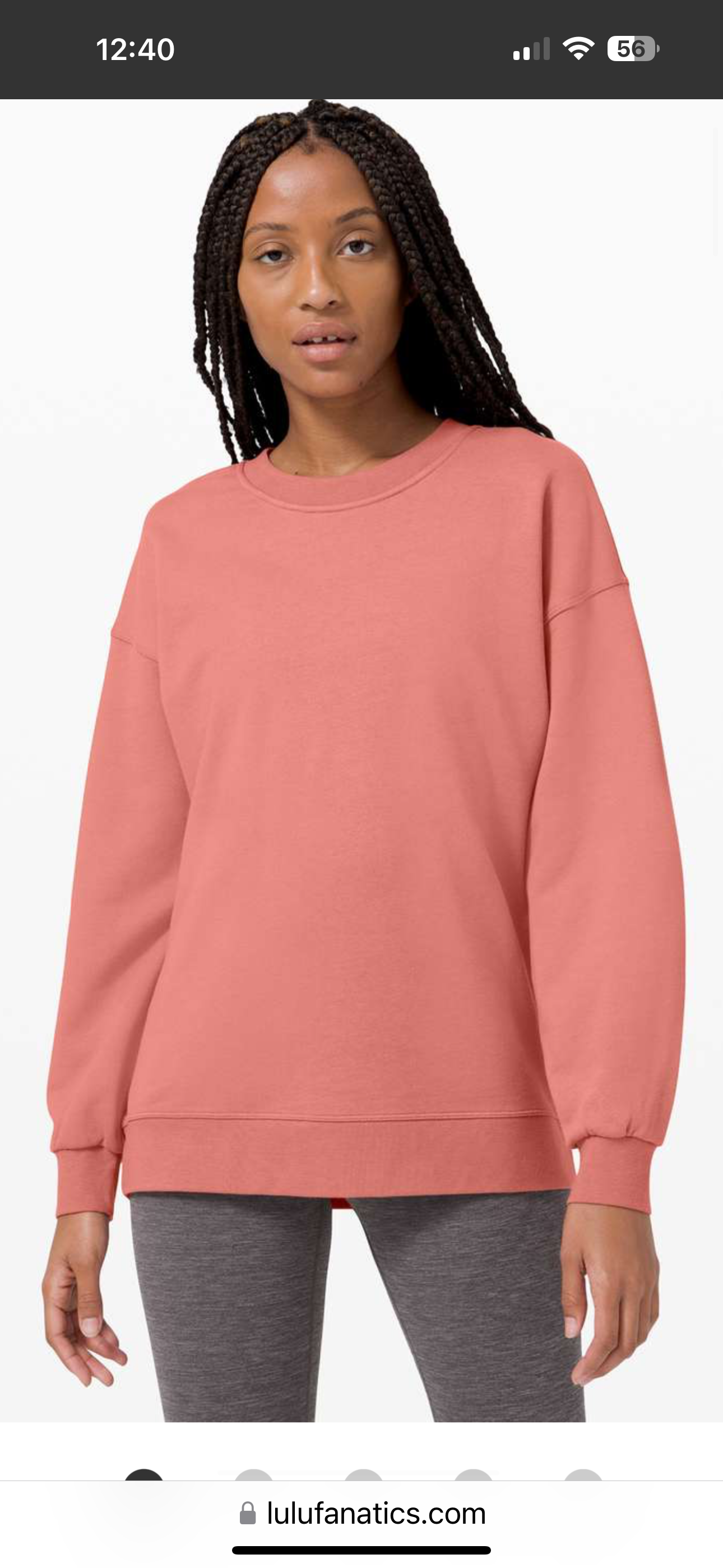 Lululemon Perfectly Oversized Crew (M)