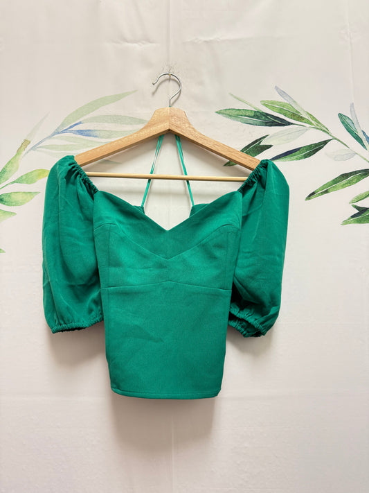 Abercrombie Puff Sleeve Tee (M)
