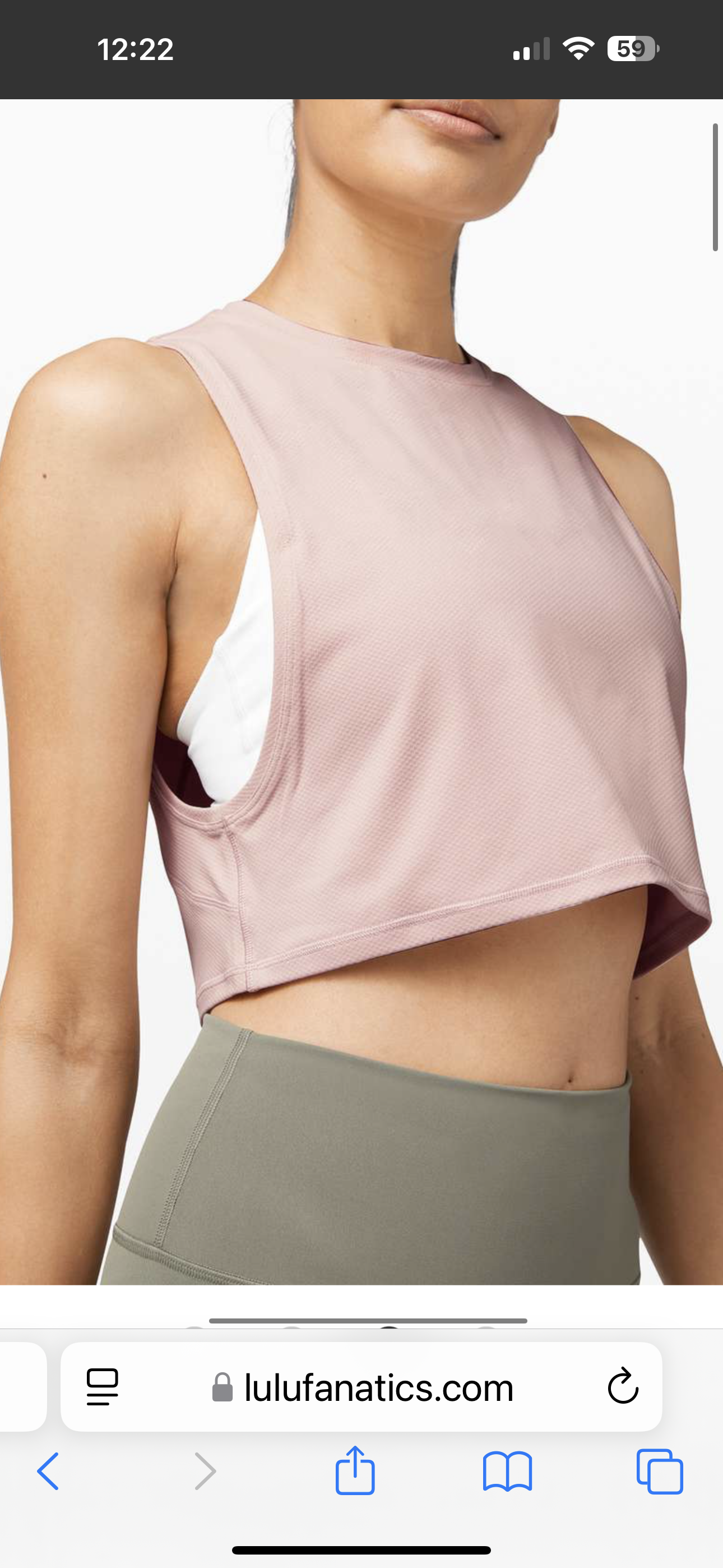 Lululemon Muscle Love Cropped Tank (S/M)