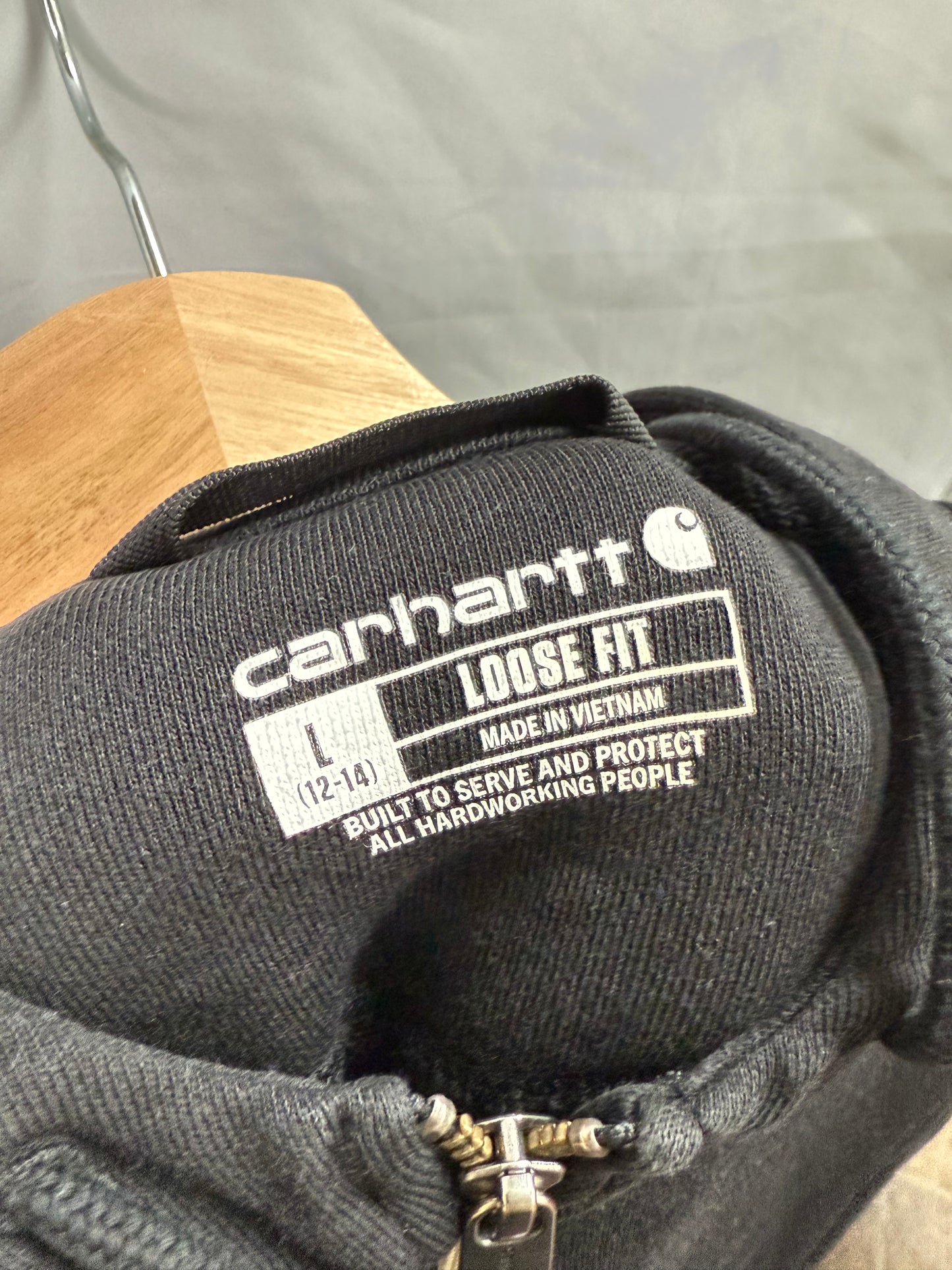 Carhartt Loose Fit Zip Up Hoodie (L)