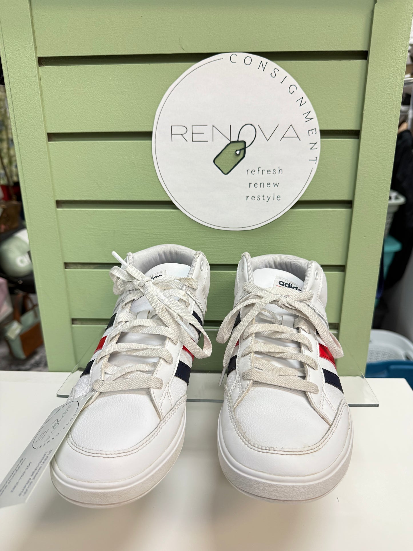 Adidas All Court Mid Sneakers (Mens 8/Womens 9)