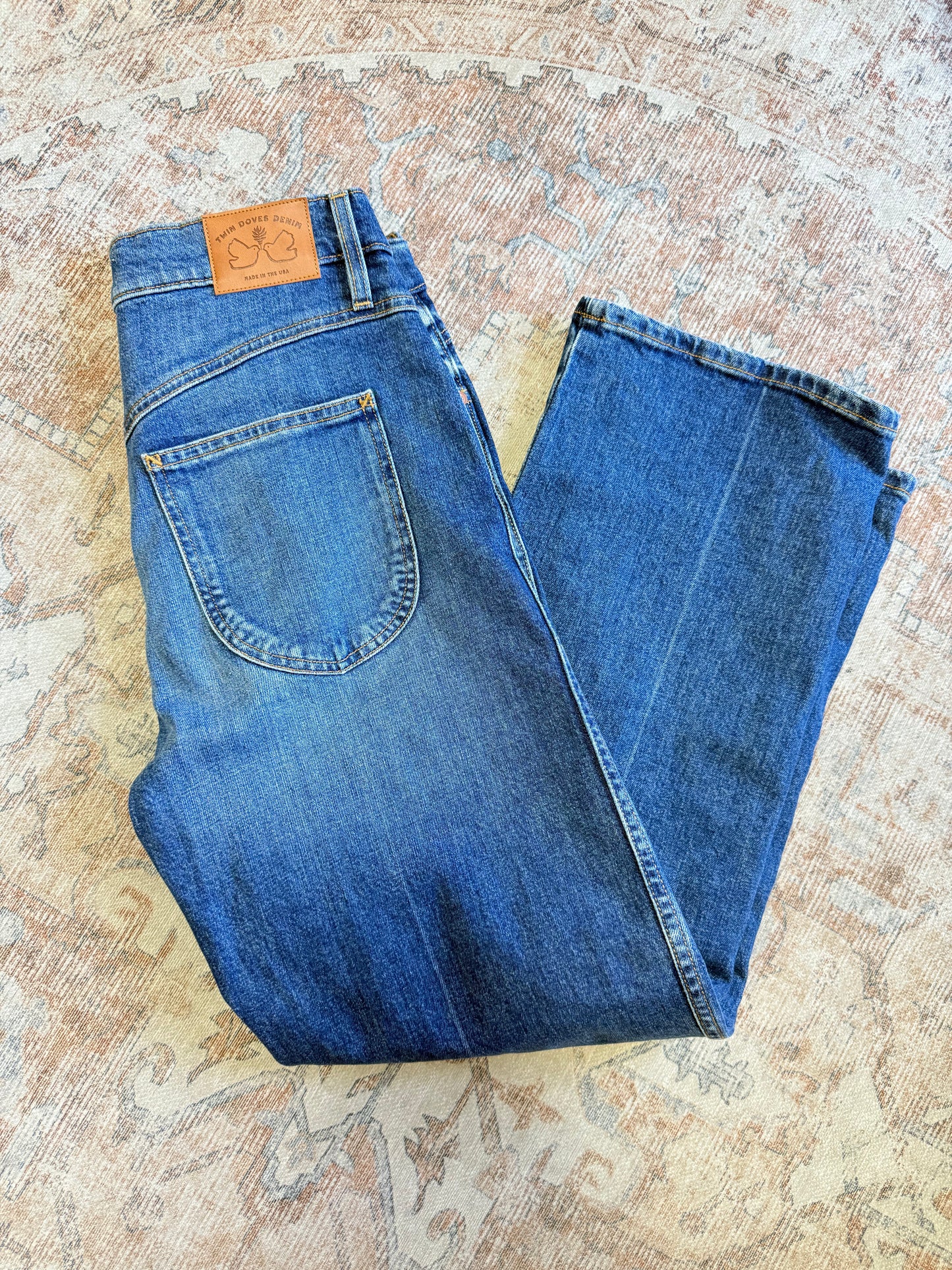 Twin Doves Treasure Straight Ankle HR Jeans (27x28)