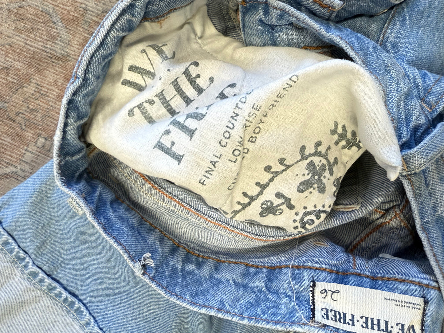 Free People Final Countdown Cuffed LR Jeans (26x27)