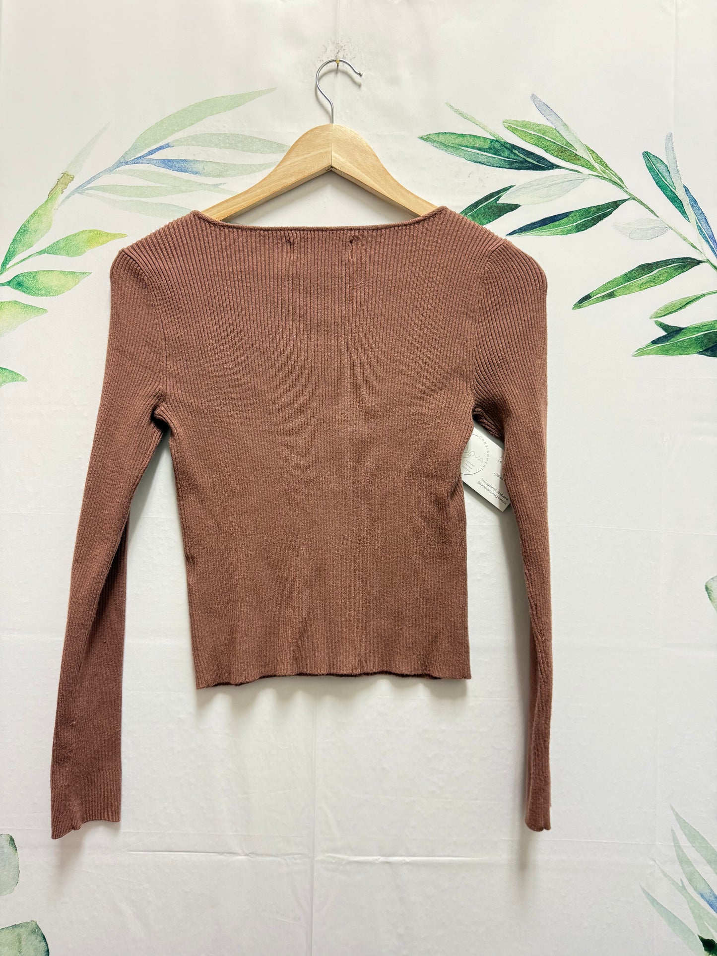 Abercrombie Luxesoft Knit V Neck Longsleeve (S)