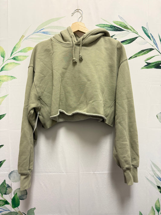 Aritzia TNA CozyAF Fleece Crop Hoodie (2 = S/M)