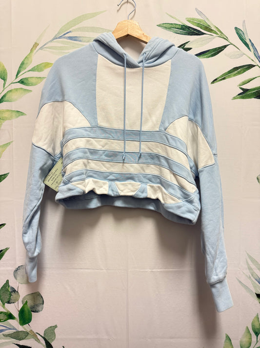 Adidas Big Logo Oversized Crop Hoodie (XS)