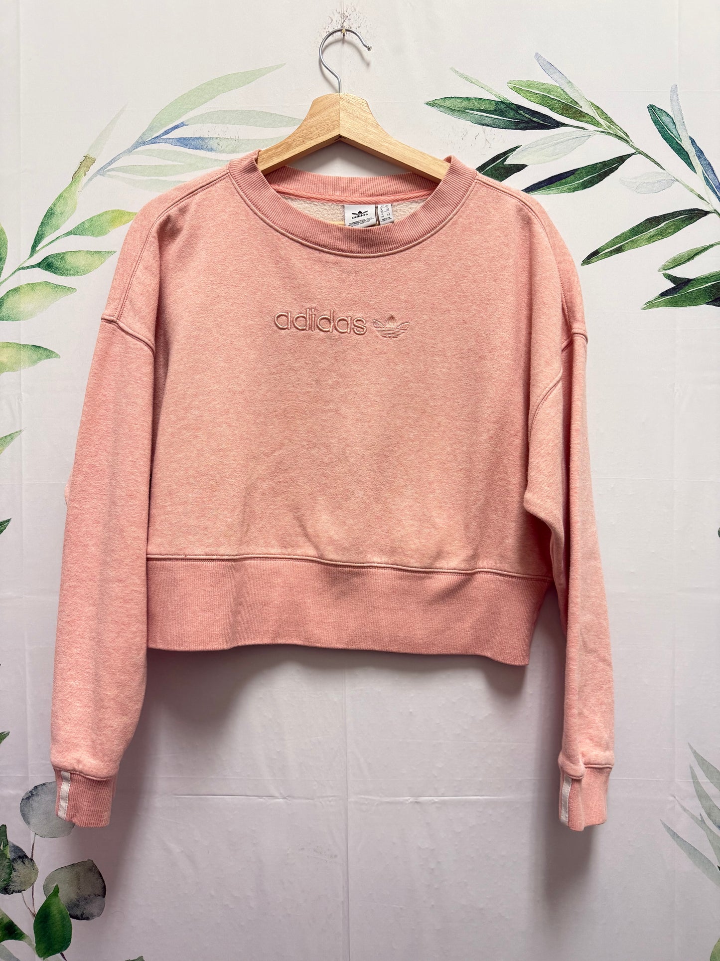 CLEARANCE Adidas Graphic Oversized Crop Crewneck (S)