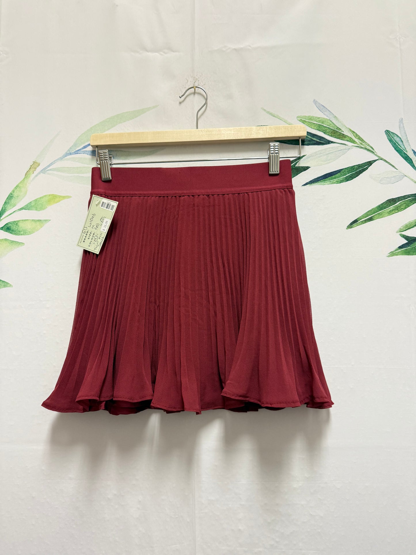 Aritzia Wilfred Twirl Pleated Mini Skirt (M)