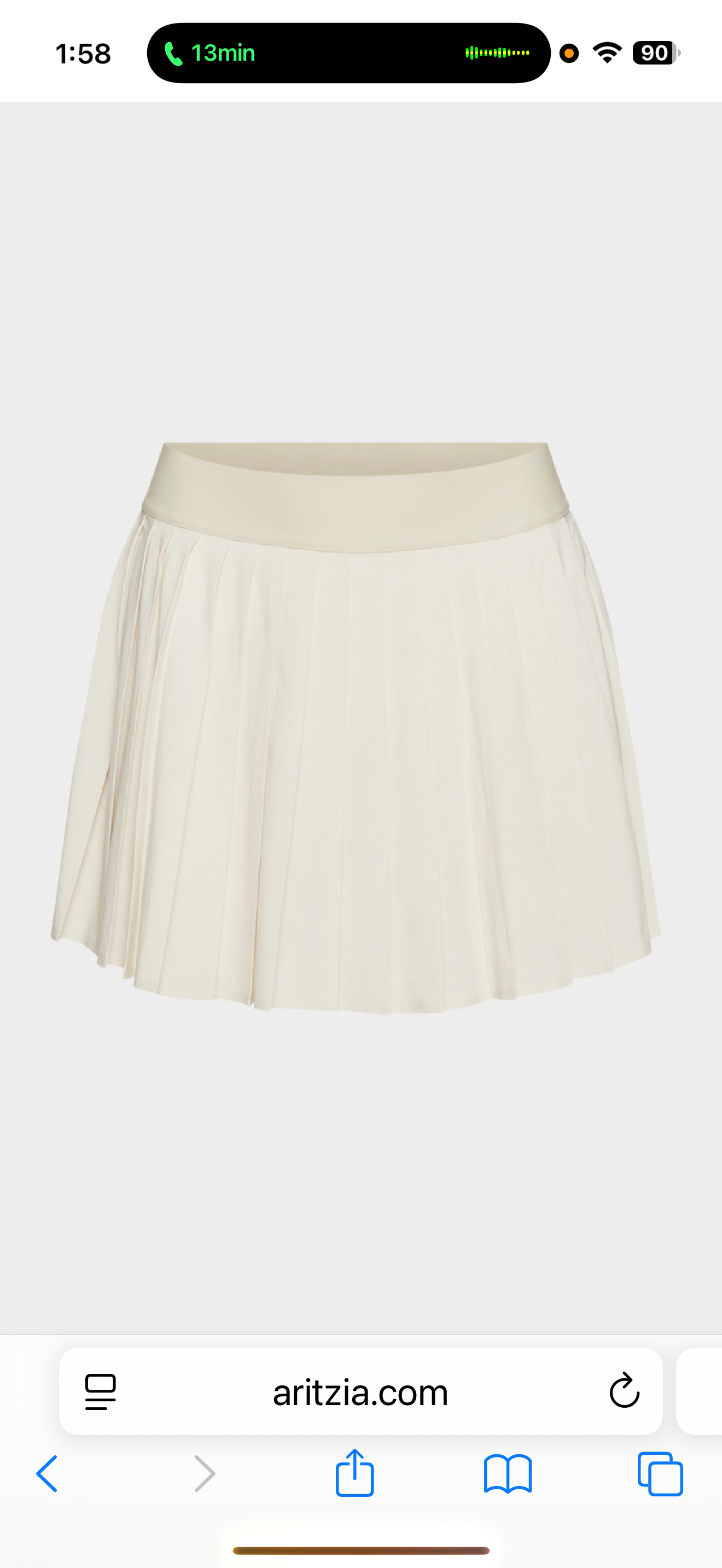 Aritzia TNA Tennis Pro HR Skirt (L)