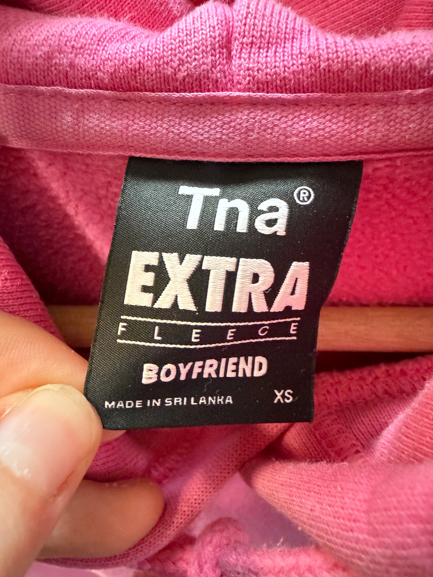 Aritzia TNA Extra Fleece Boyfriend Hoodie (XS)