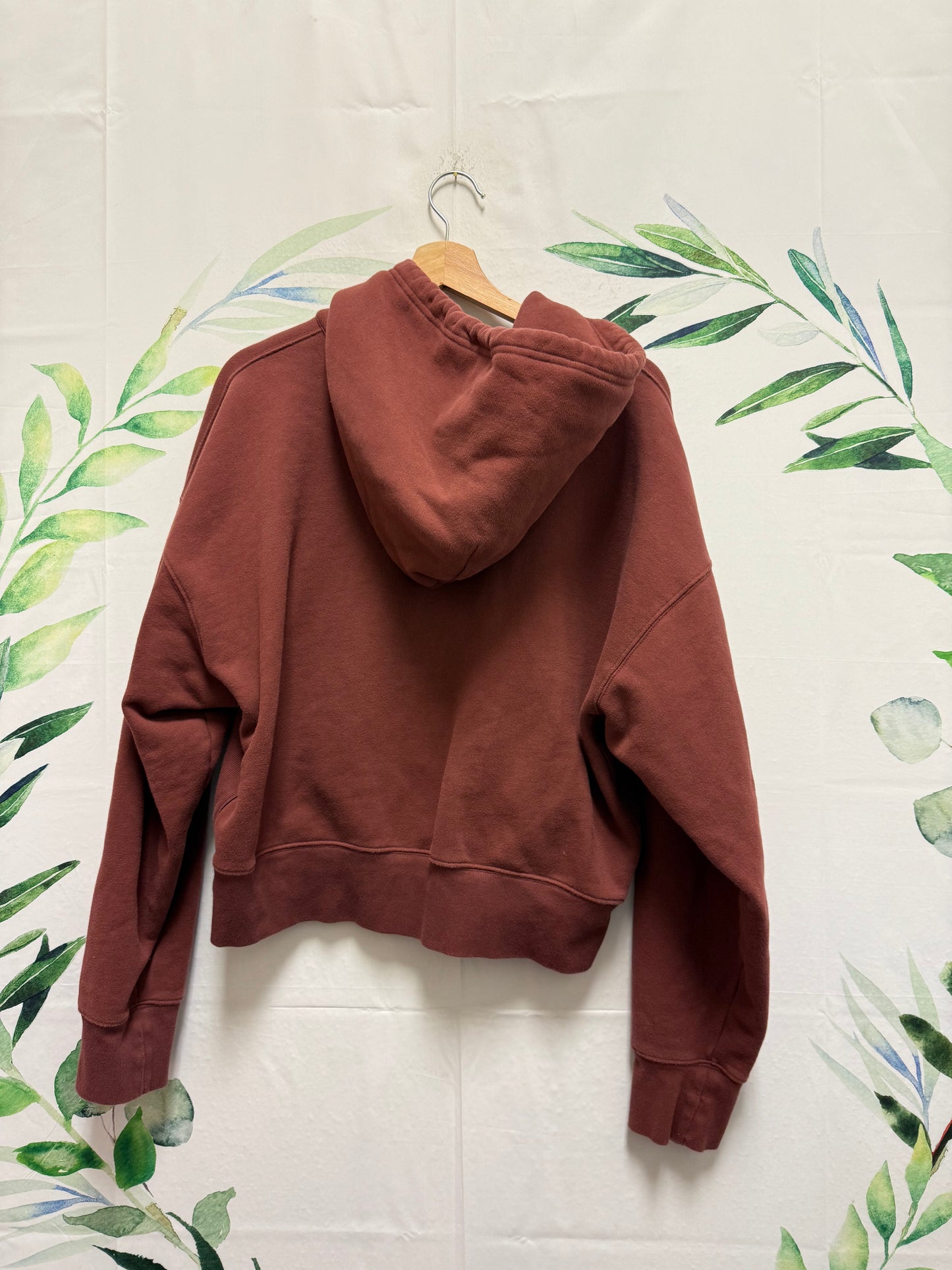 Aritzia TNA Cozyfleece Boyfriend Short Zip Up Hoodie (XL)
