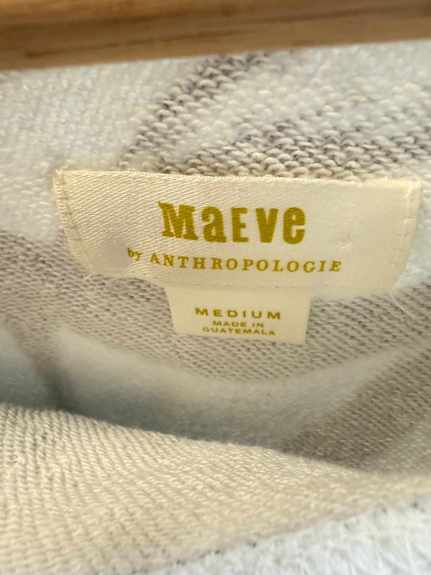 Anthropologie Maeve Printed Heart Crewneck (M)