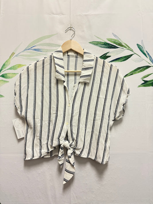 Aritzia Wilfred The Tie Front Blouse (S)