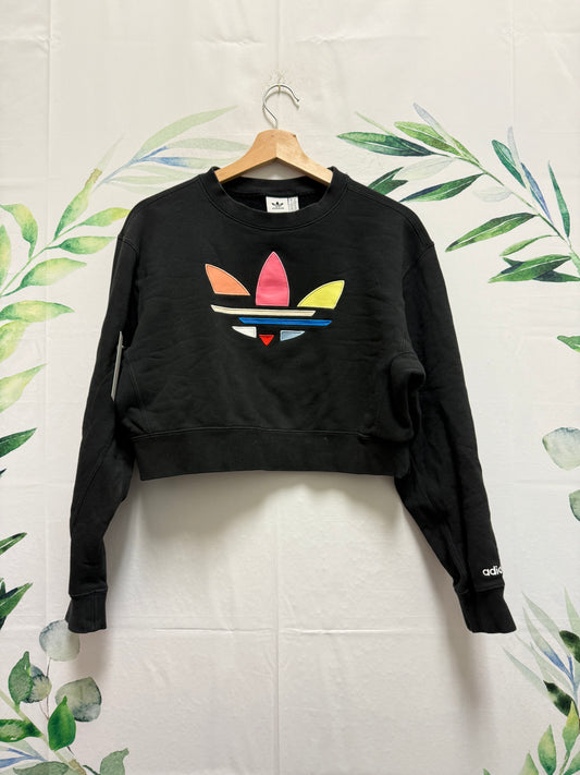 Adidas Shattered Trefoil Cropped Crewneck (M)