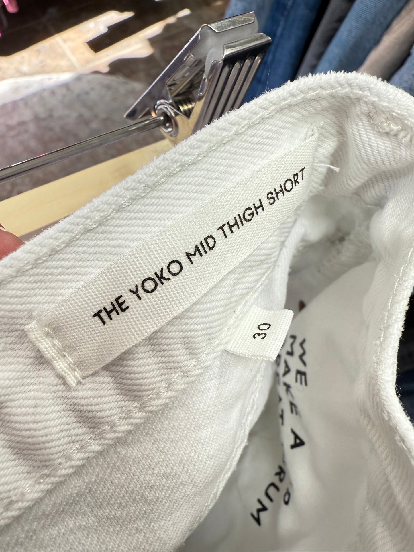 Denim Forum Yoko Mid Thigh Shorts (30)