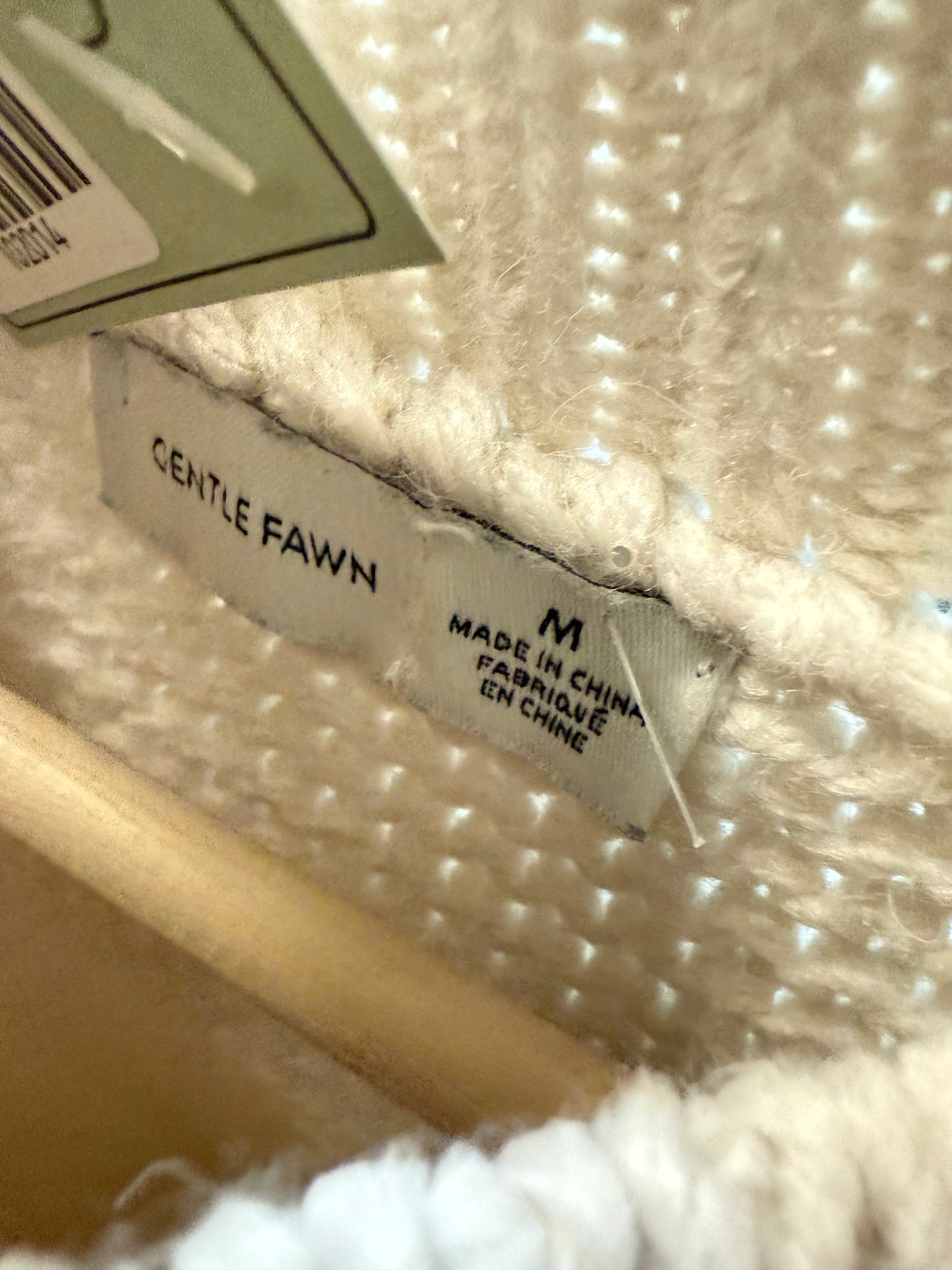 Gentle Fawn Cable Knit Sweater (M)