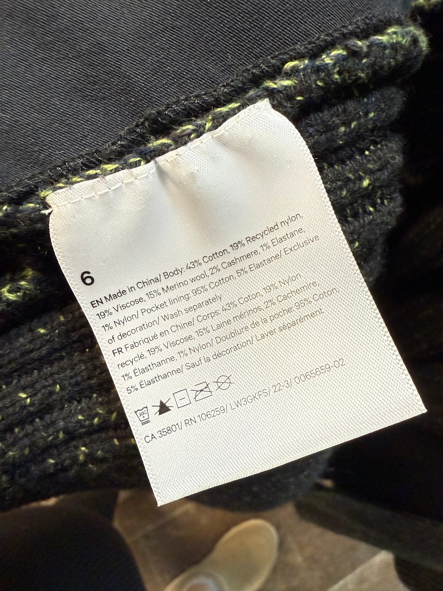 Lululemon Cotton-Cashmere Sweater Wrap (6)