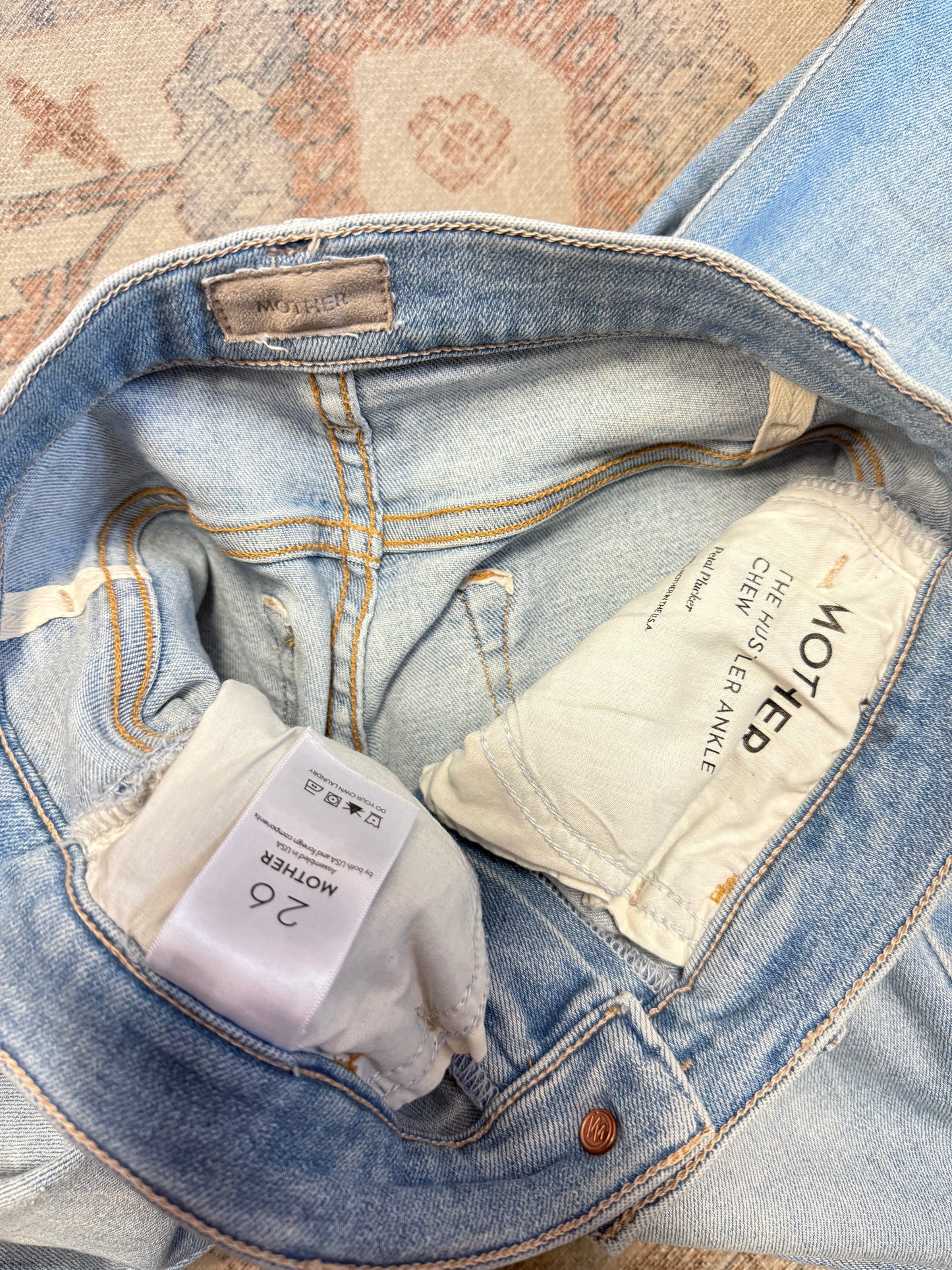 Mother Hustler Ankle HR Jeans (26x27)