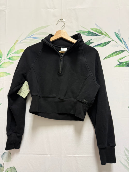 Aritzia TNA Cozyfleece Perfect Cropped Half Zip (M)