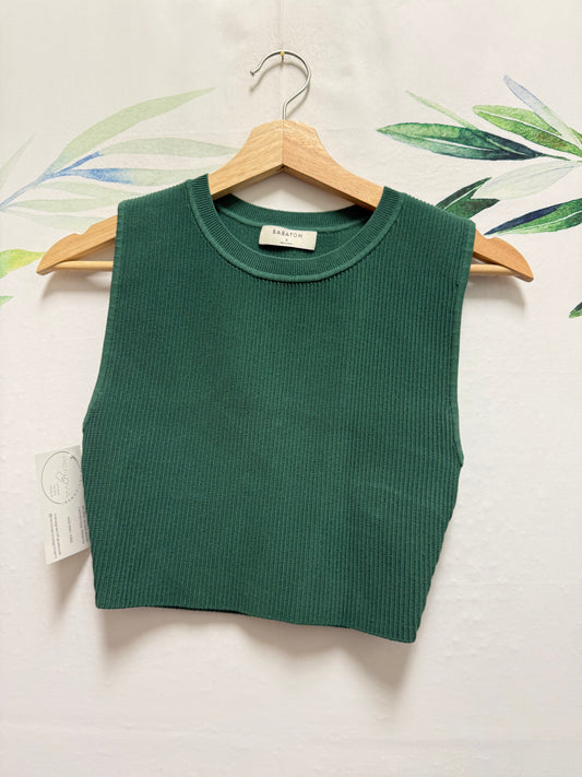 Aritzia Babaton Sculpt Knit Crop Tank (S)