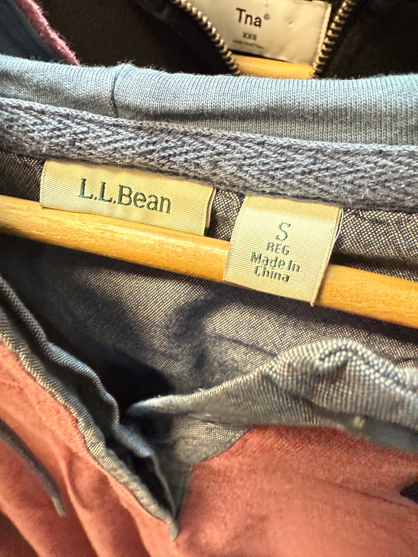 LL Bean Cotton Rugby Henley Hoodie (S)