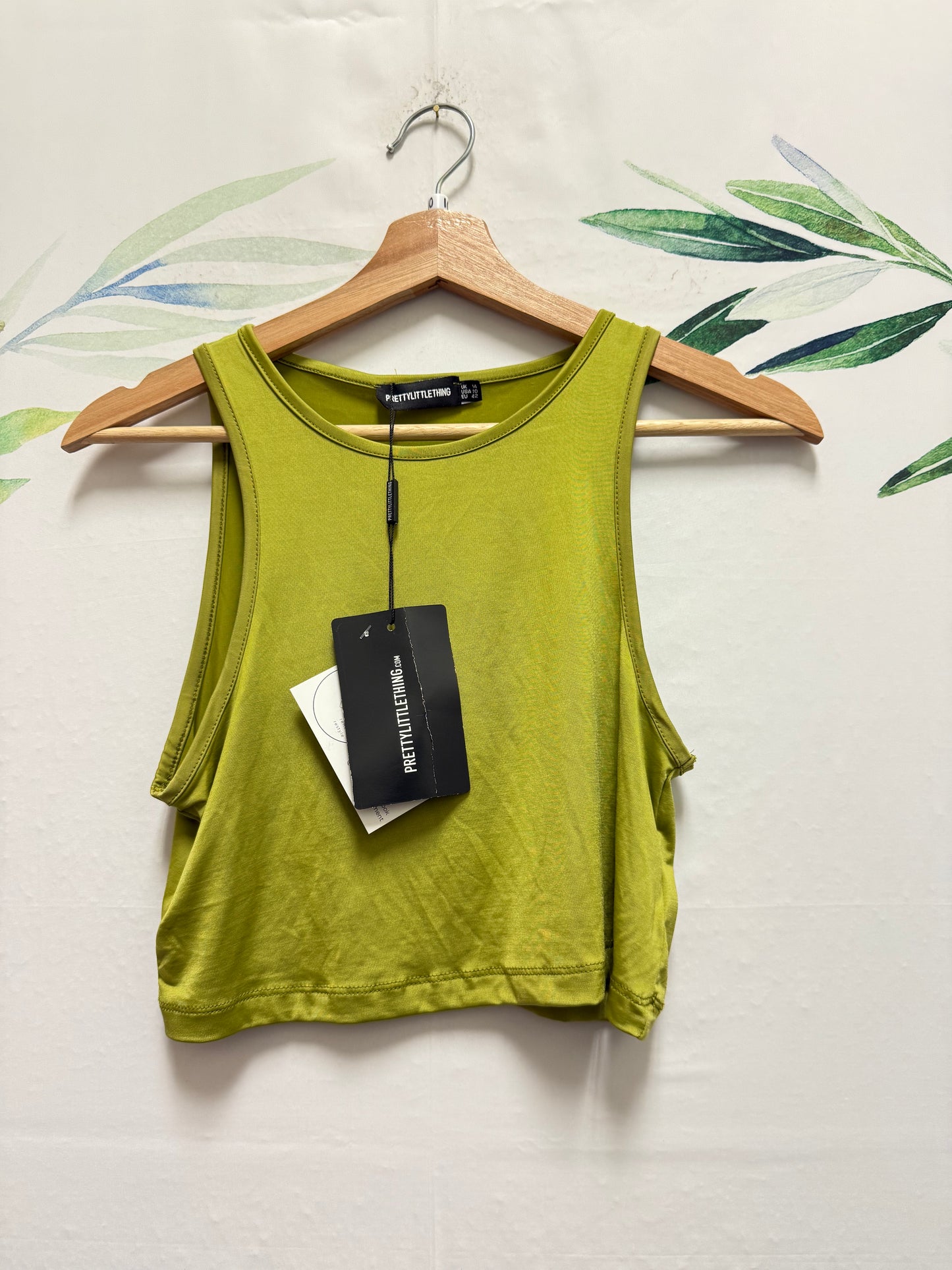 Pretty Little Thing Slinky Racer Crop Tank (10)
