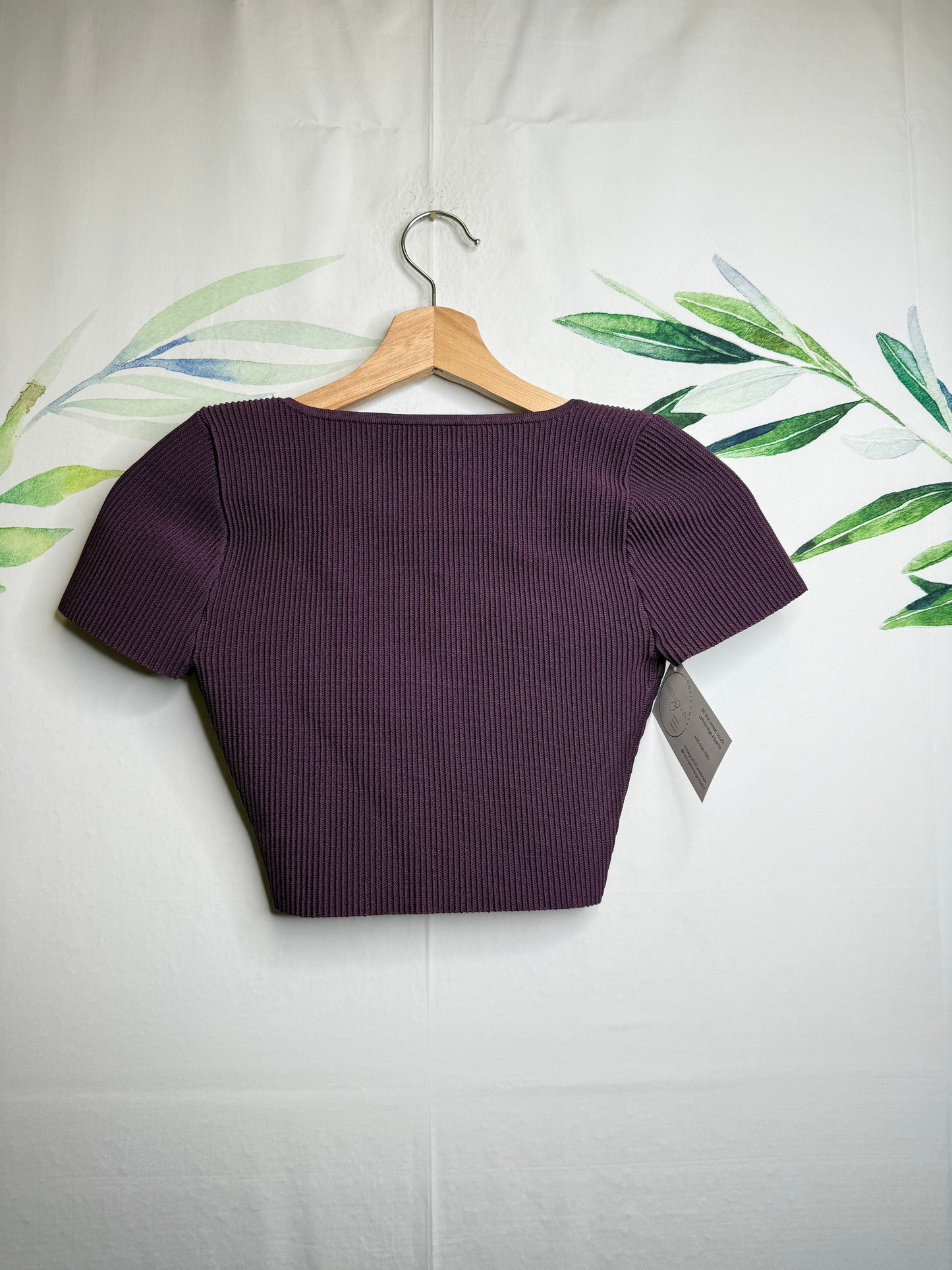 Aritzia Babaton Sculpt Knit Squareneck Tee (S)