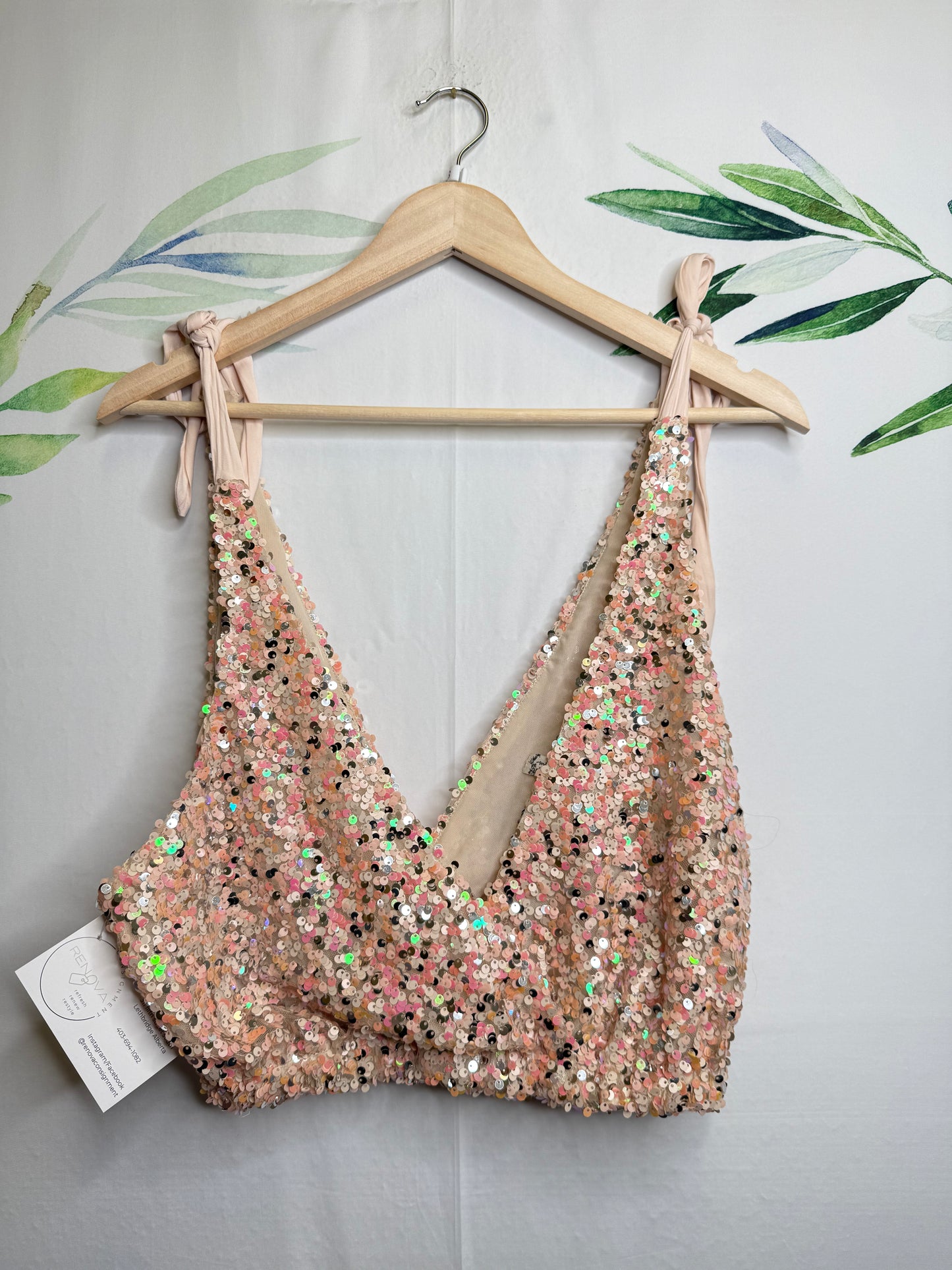 Free People Big Night Oversized Sequin Tank (XS)