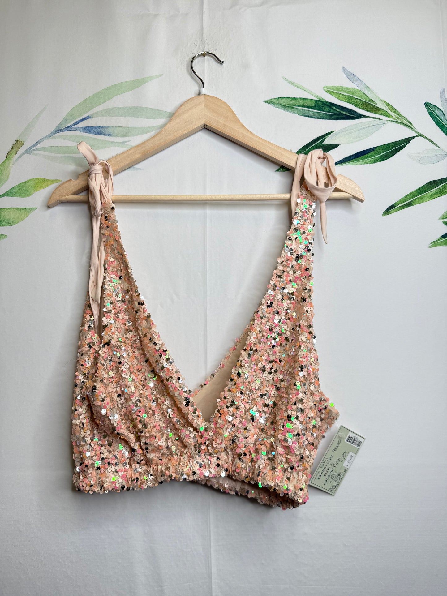 Free People Big Night Oversized Sequin Tank (XS)
