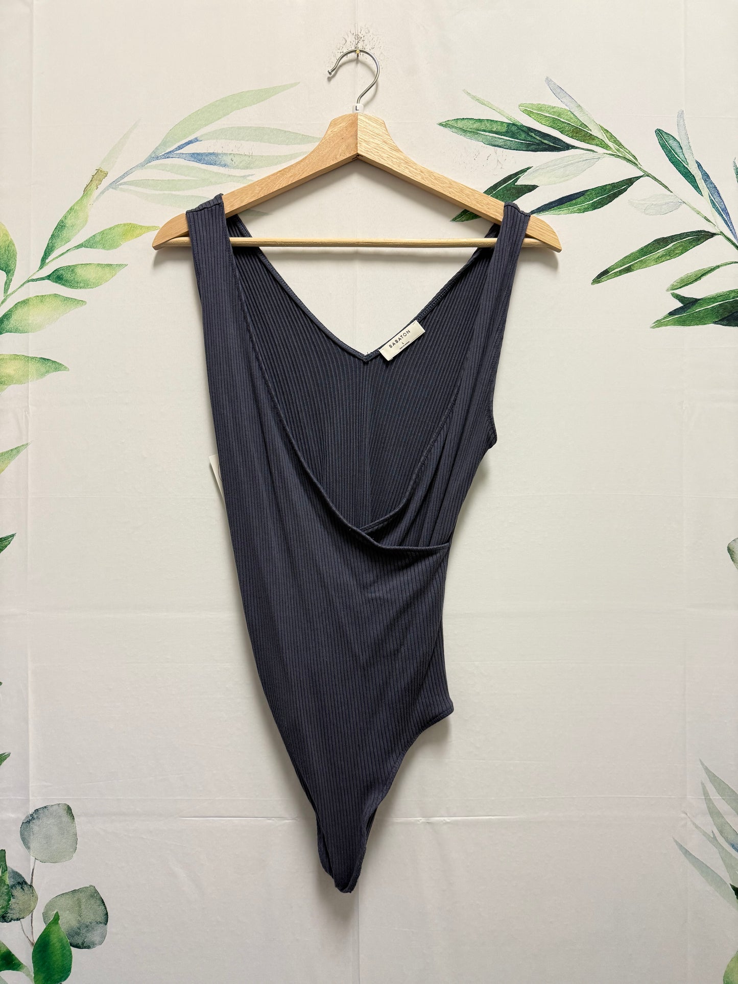 Aritzia Babaton Deep V Bodysuit (L)