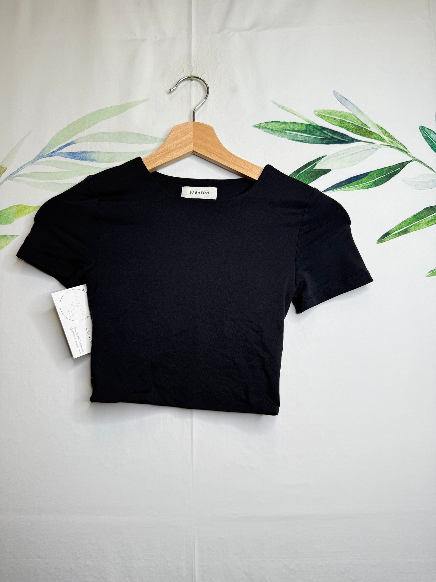 Aritzia Contour Marvel Crew Waist Tee (2XS)