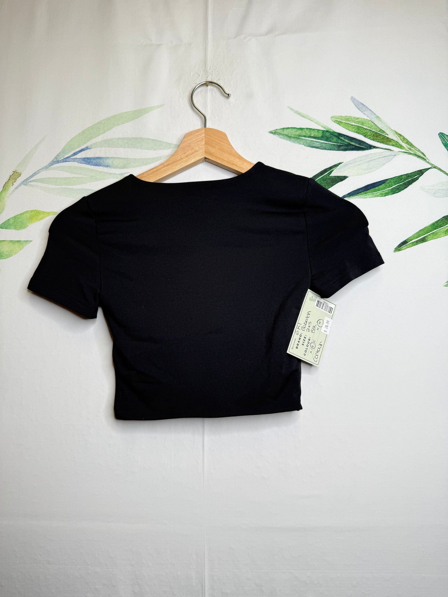 Aritzia Contour Marvel Crew Waist Tee (2XS)