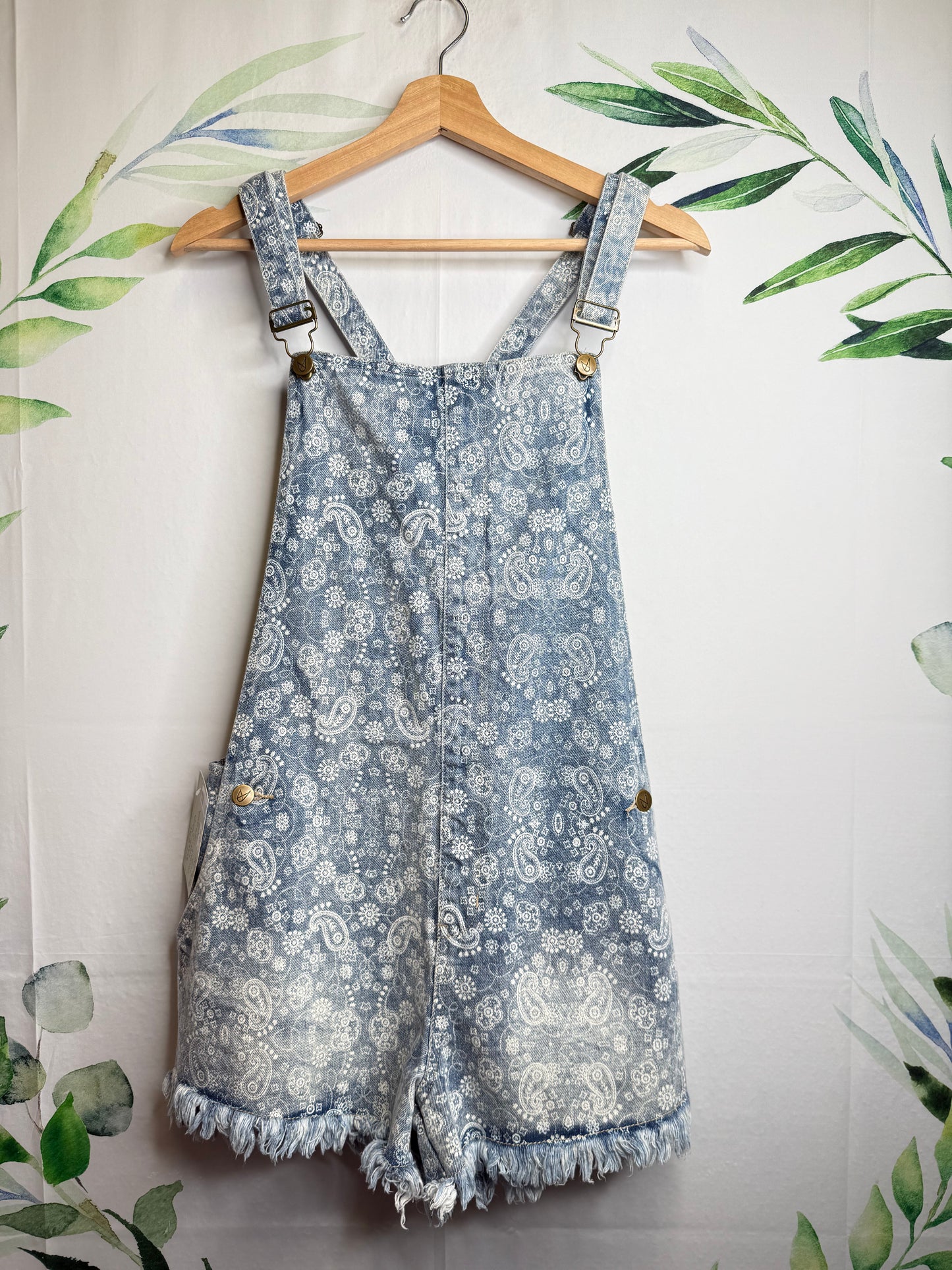 MPD Paisley Denim Romper (M)
