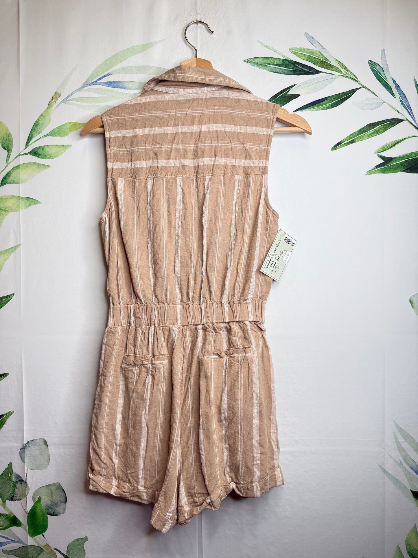 Gentle Fawn Zip Up Romper (XS)