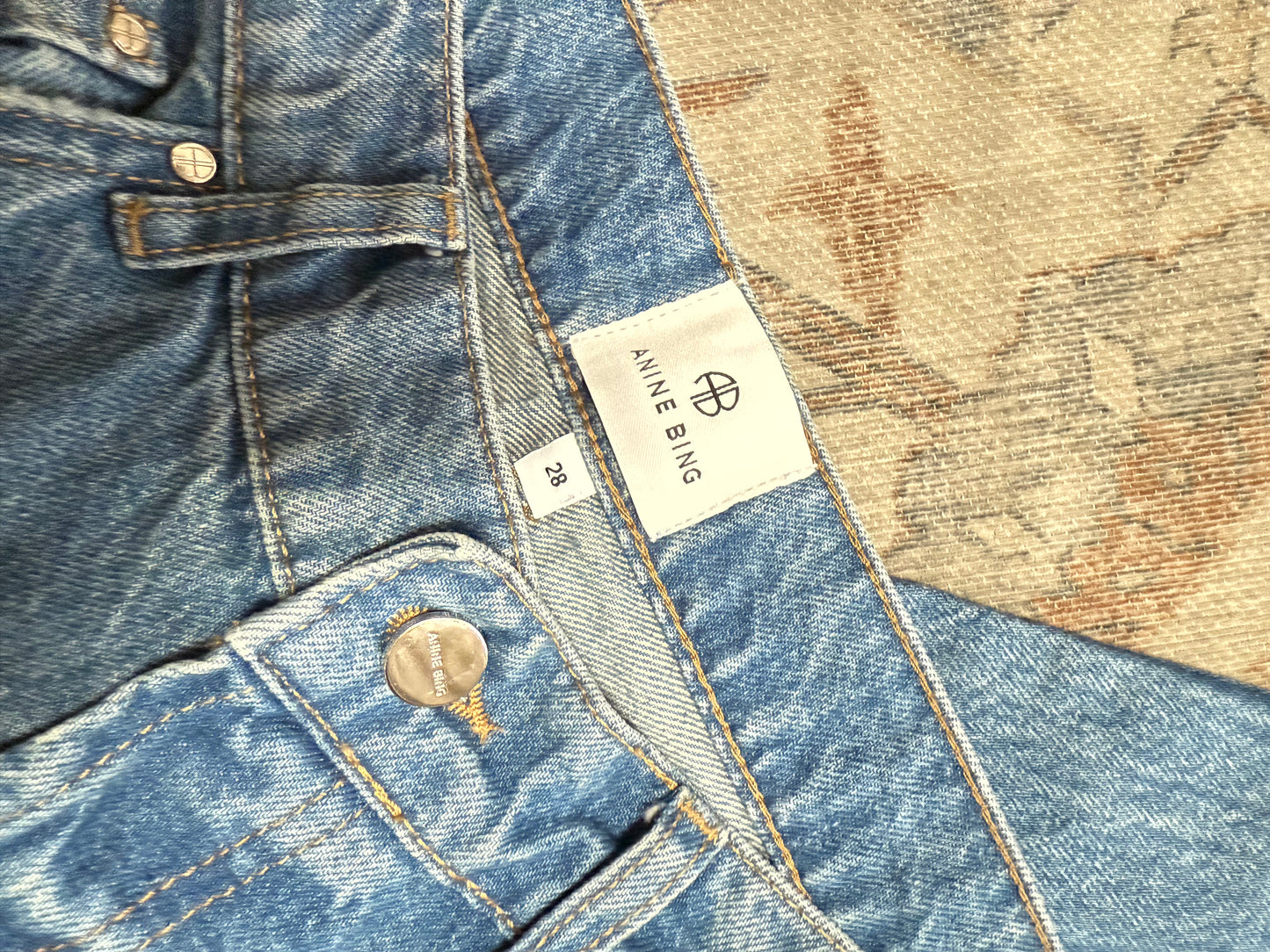 Anine Bing Roy Relaxed HR Jeans (28x34)