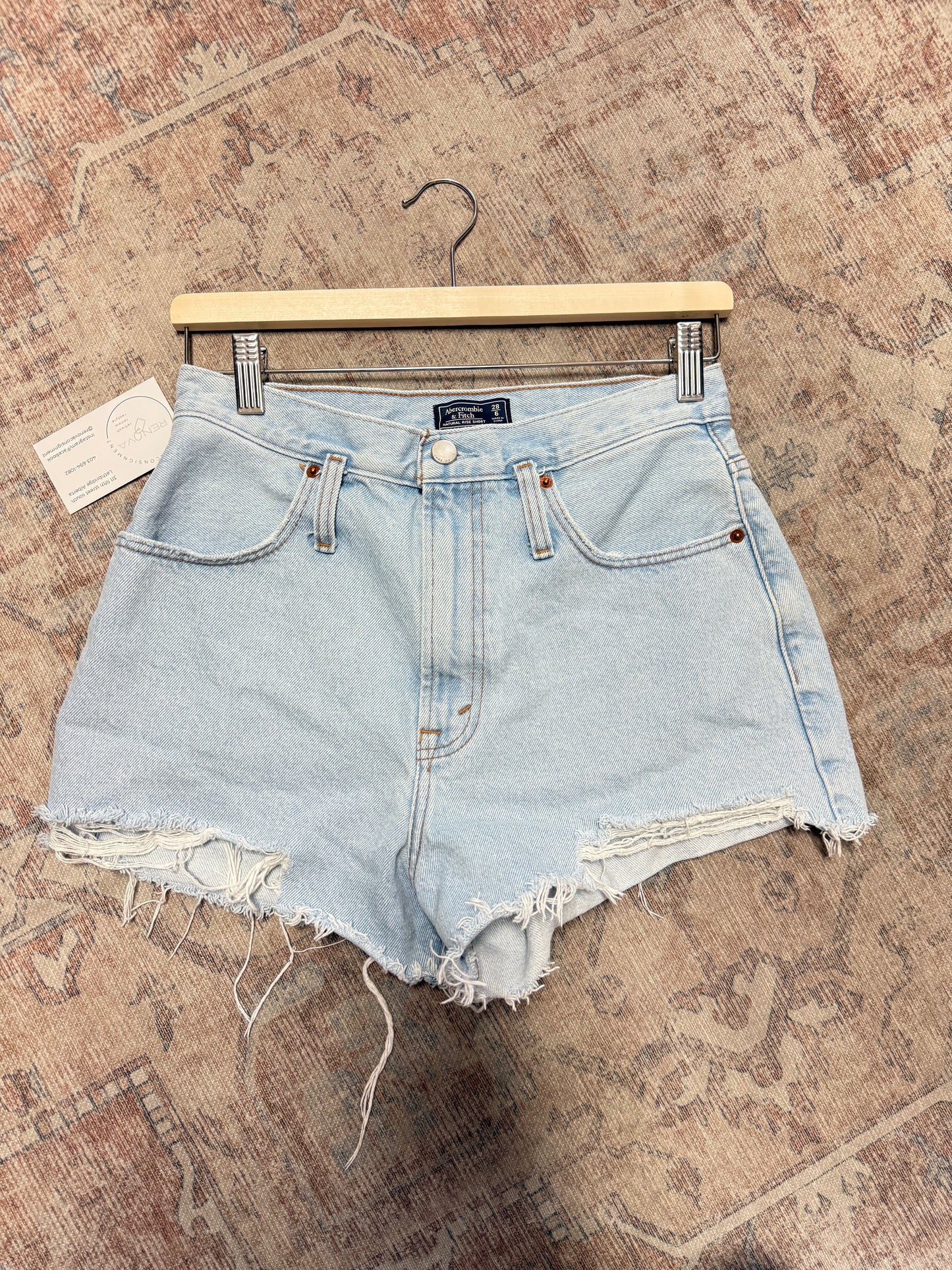 Abercrombie Natural Rise Shorts (28)